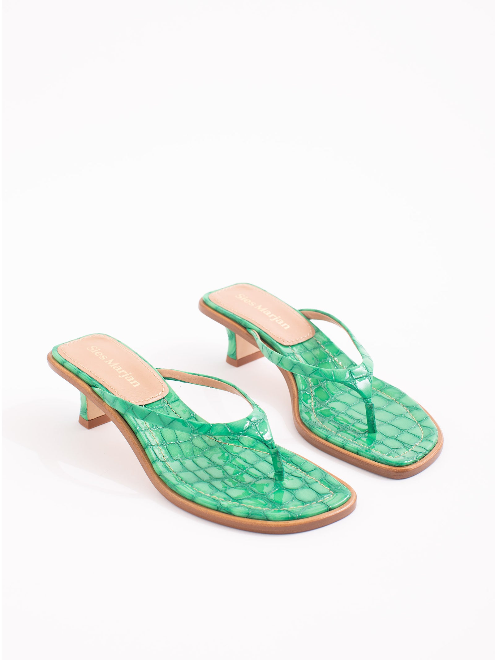 Alix Patent Croco Sandal