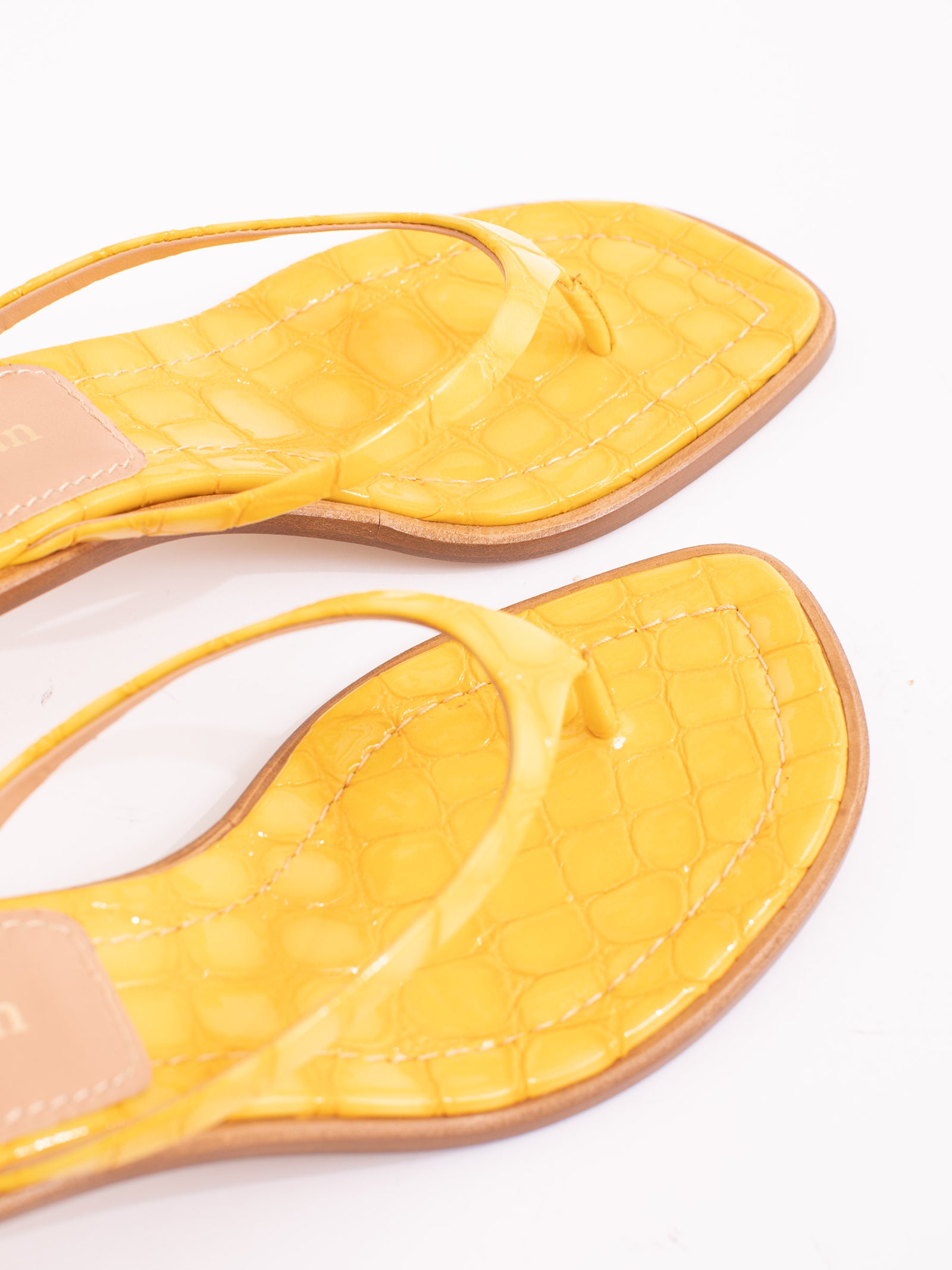 Alix Patent Croco Sandal