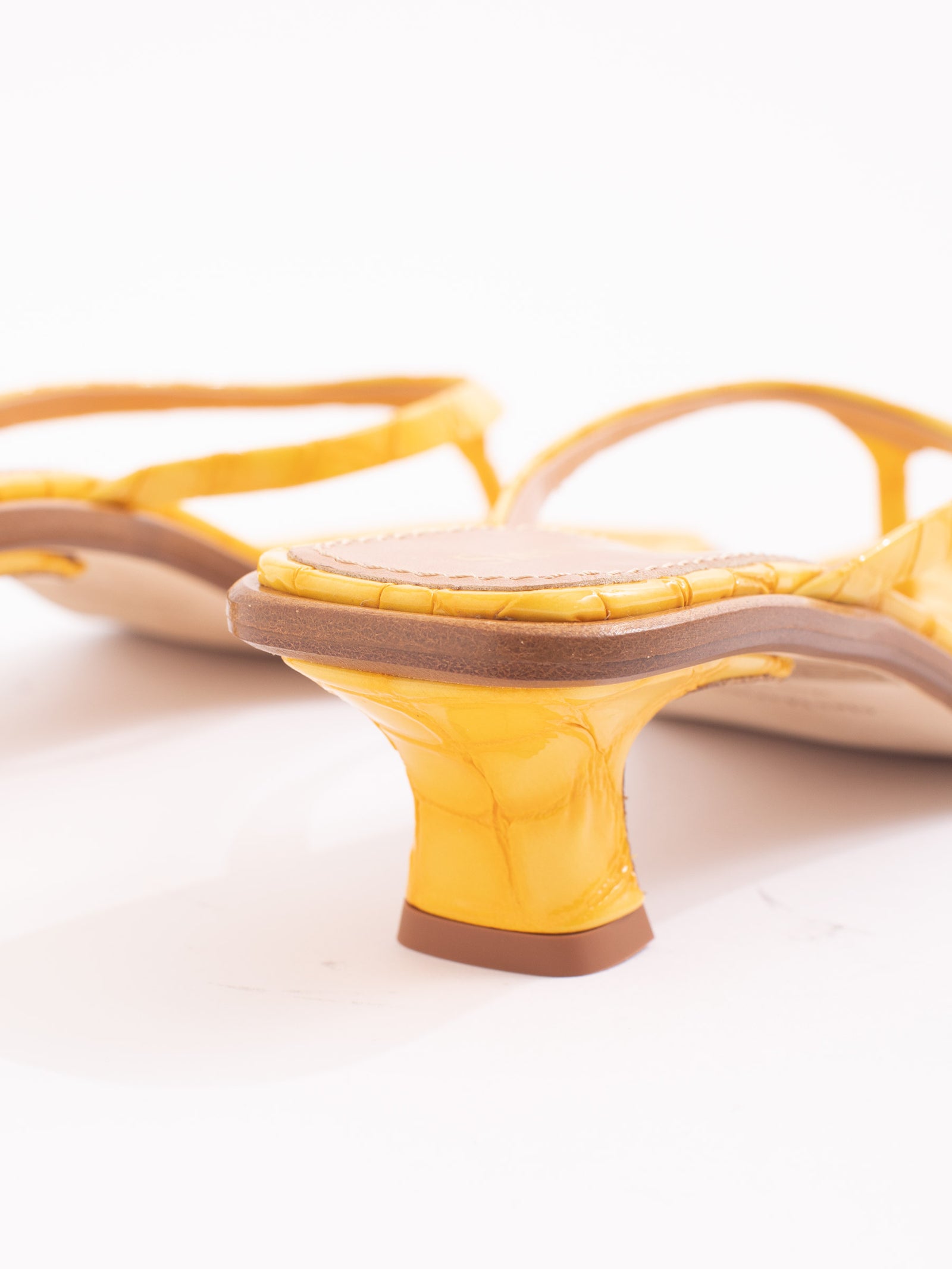 Alix Patent Croco Sandal
