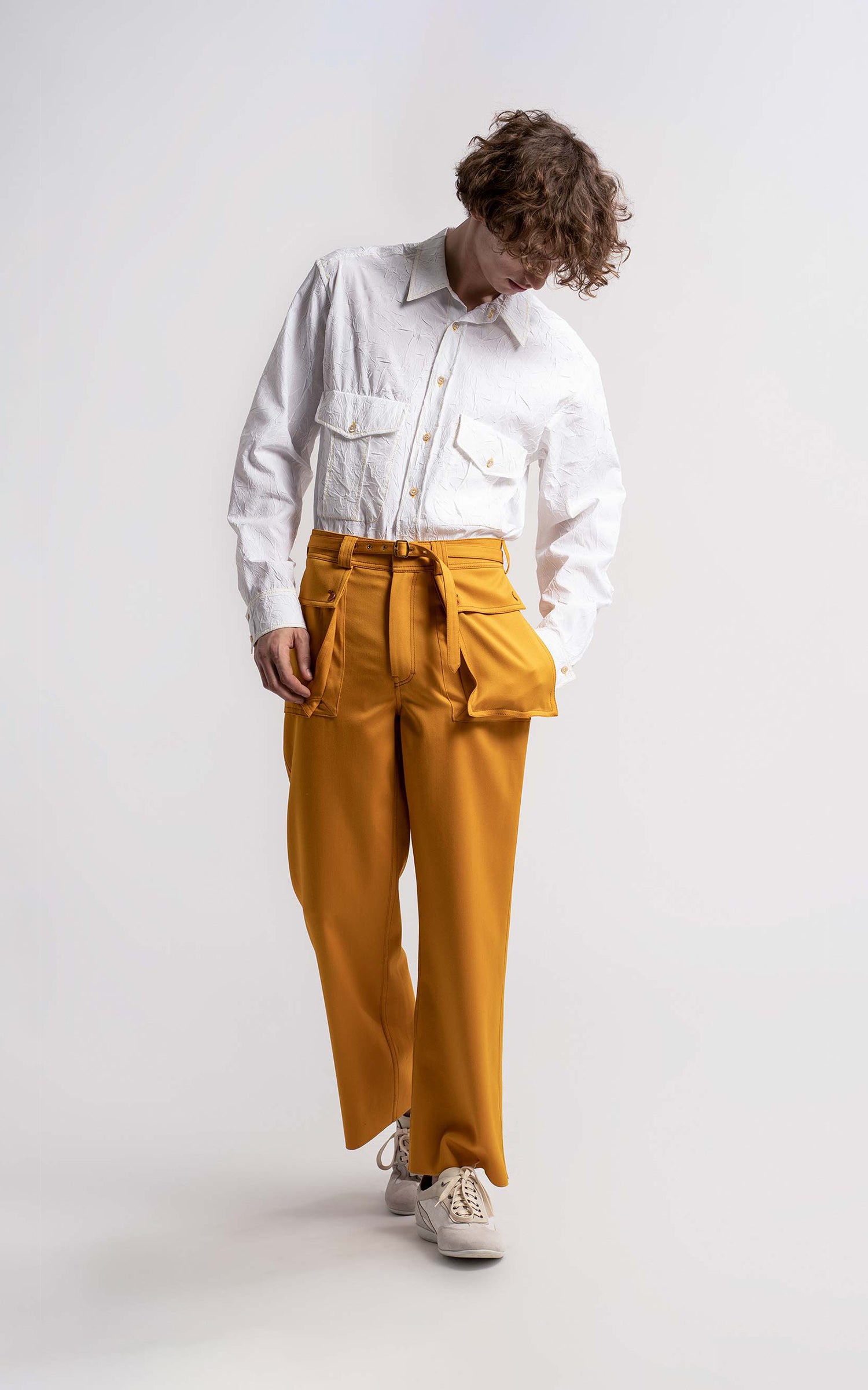 Ragen Pressed Wool Twill Pant