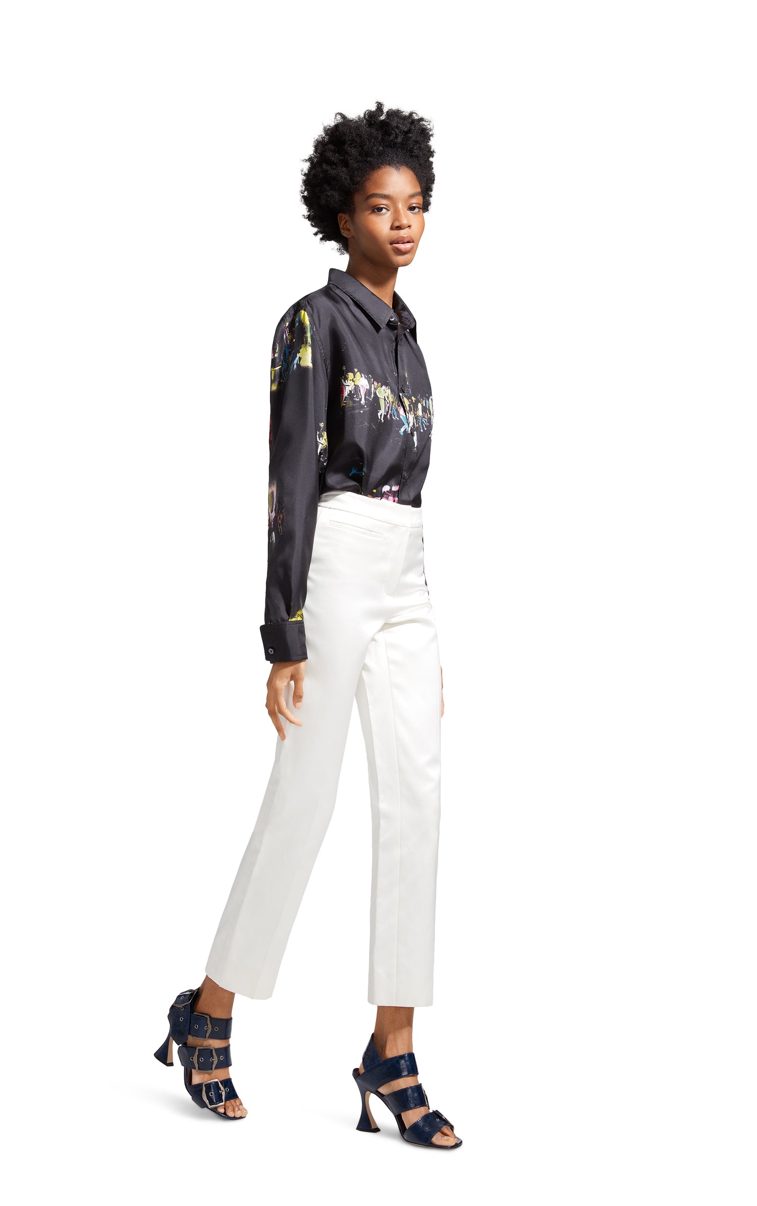 Liv Satin Slim Pant