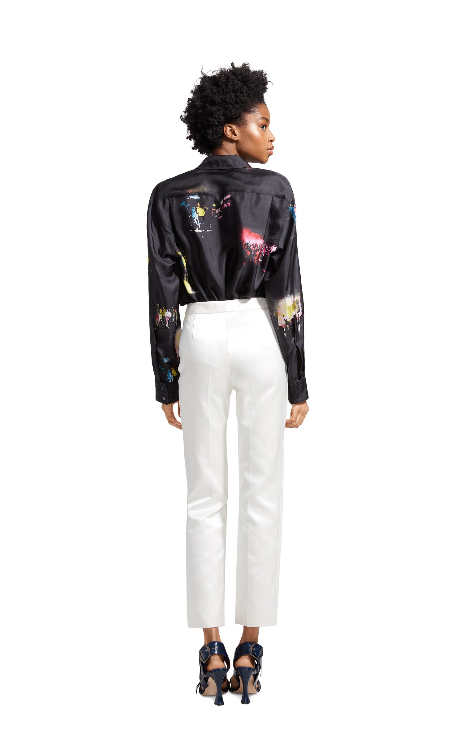 Liv Satin Slim Pant