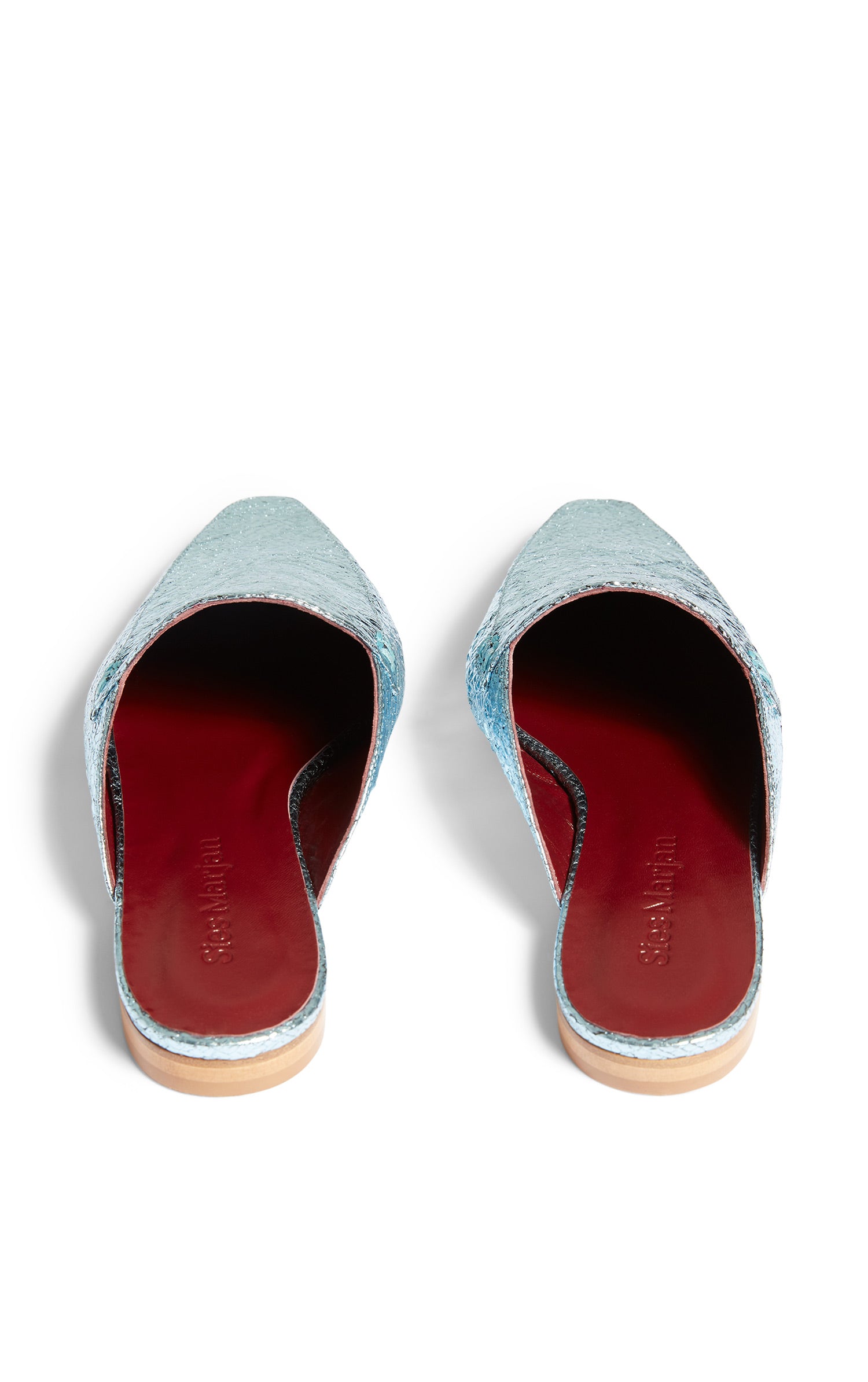 Lia Metallic Crinkle Pointed Mule