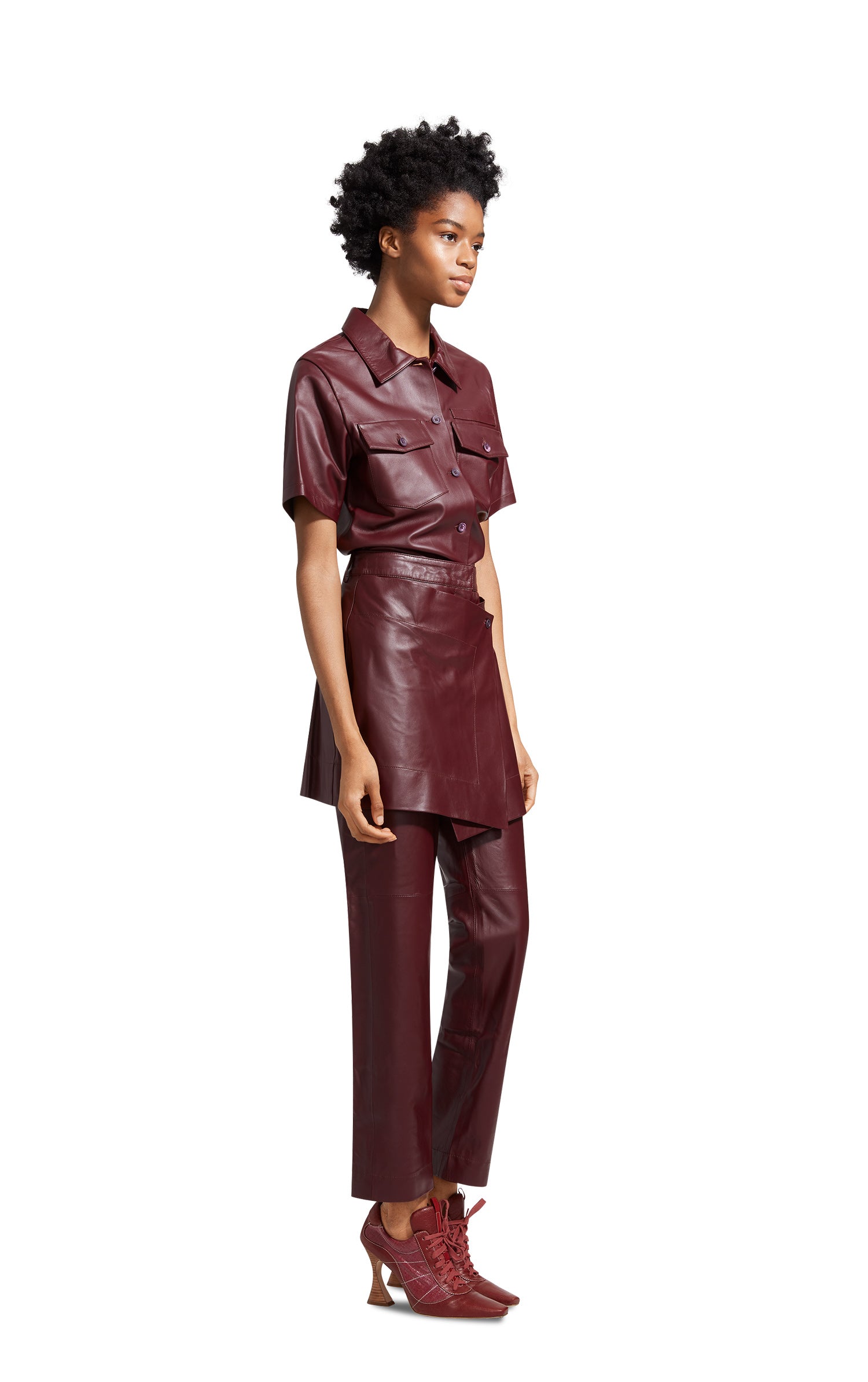 Judy Leather Apron Pant