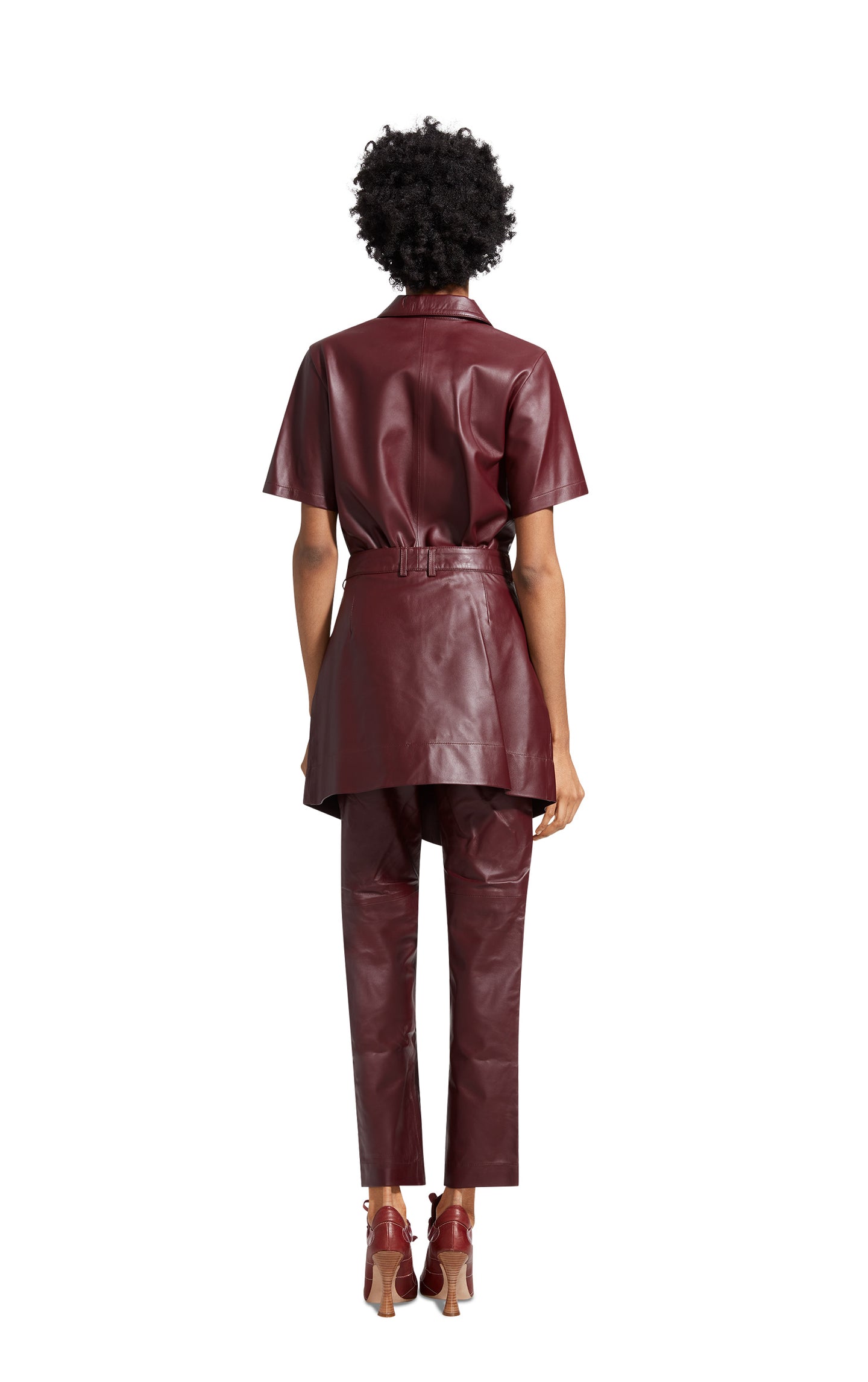 Judy Leather Apron Pant