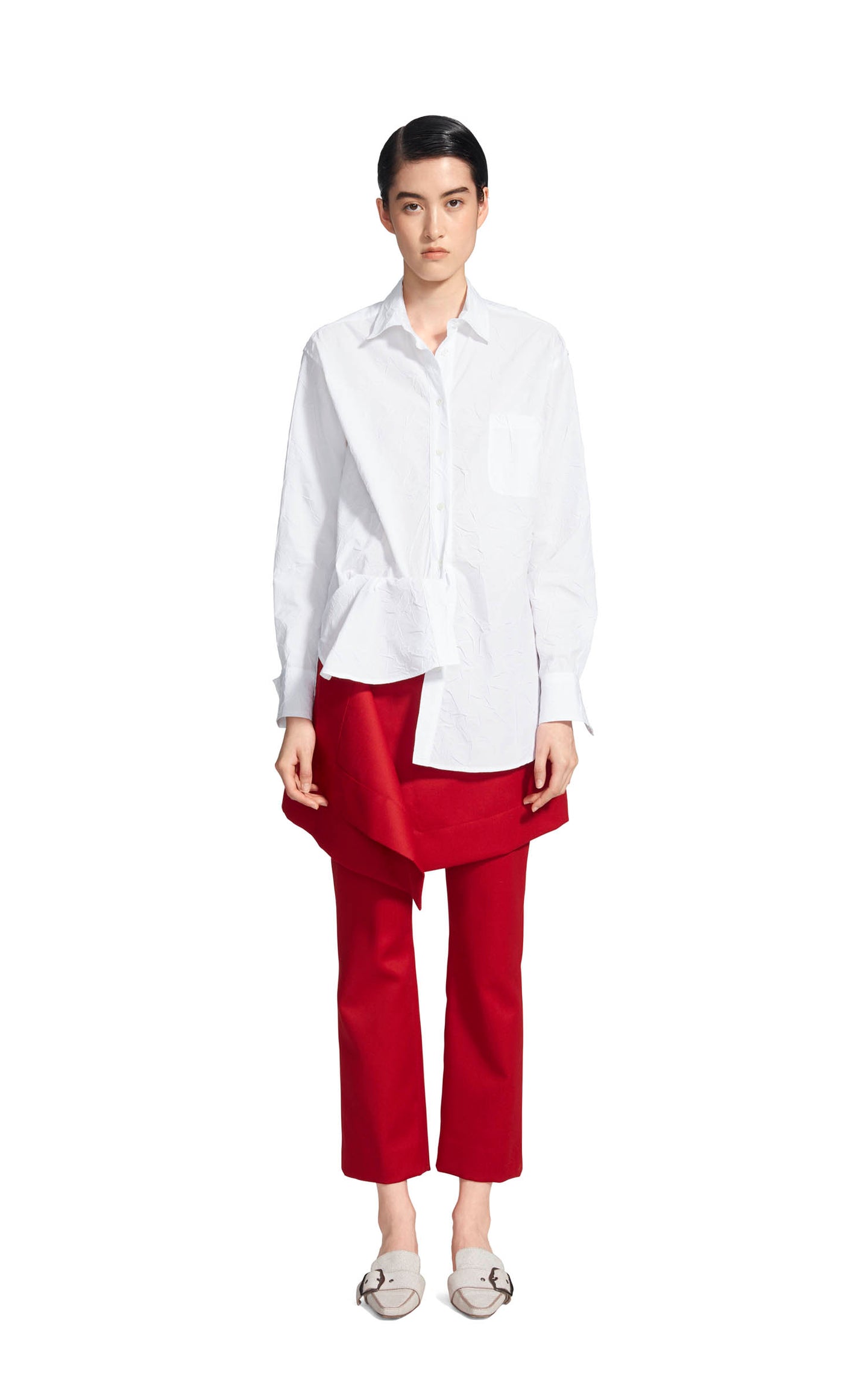 Judy Wool Twill Apron Pant