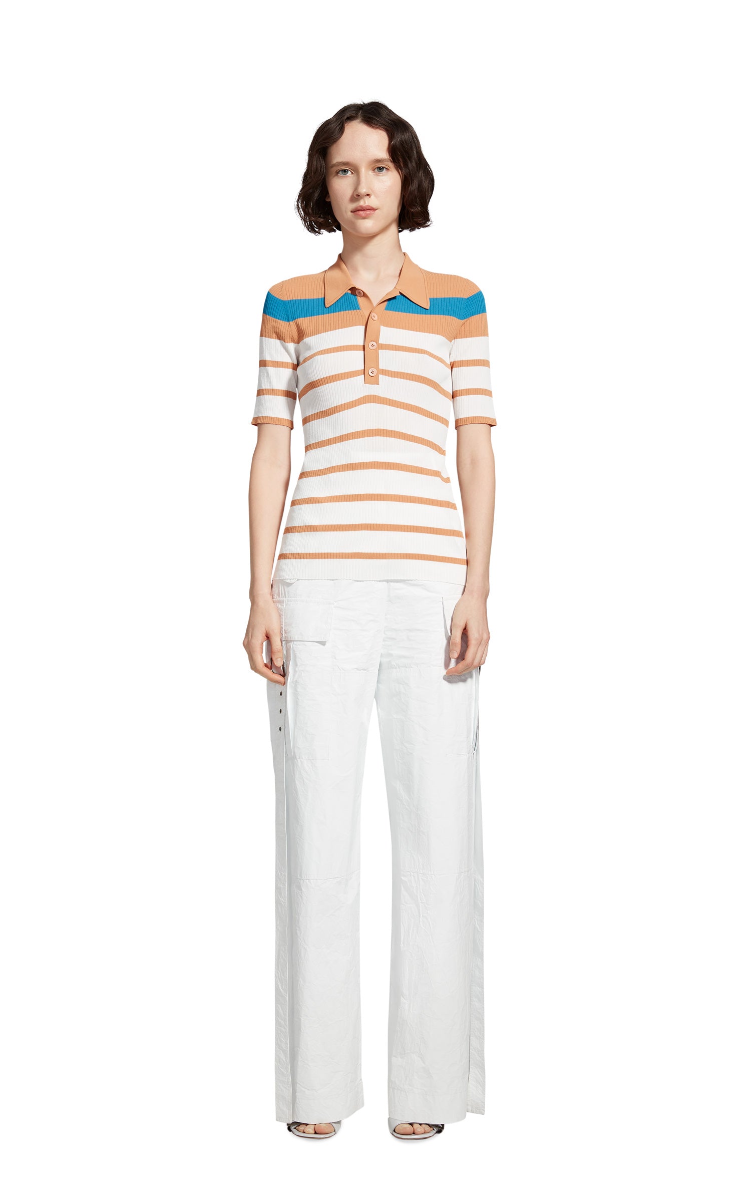 Rory Crepe Collared Sweater