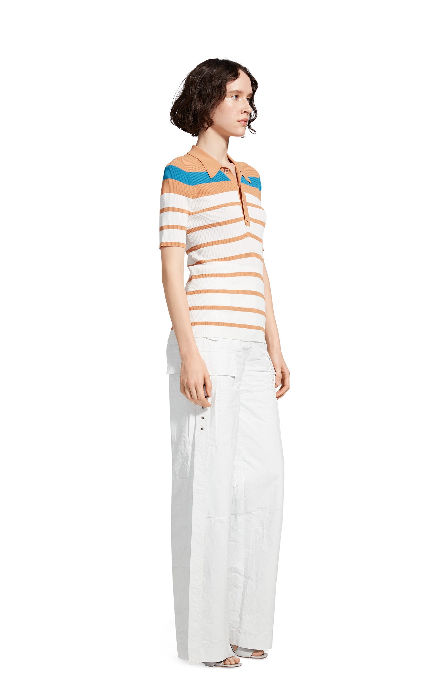 Rory Crepe Collared Sweater