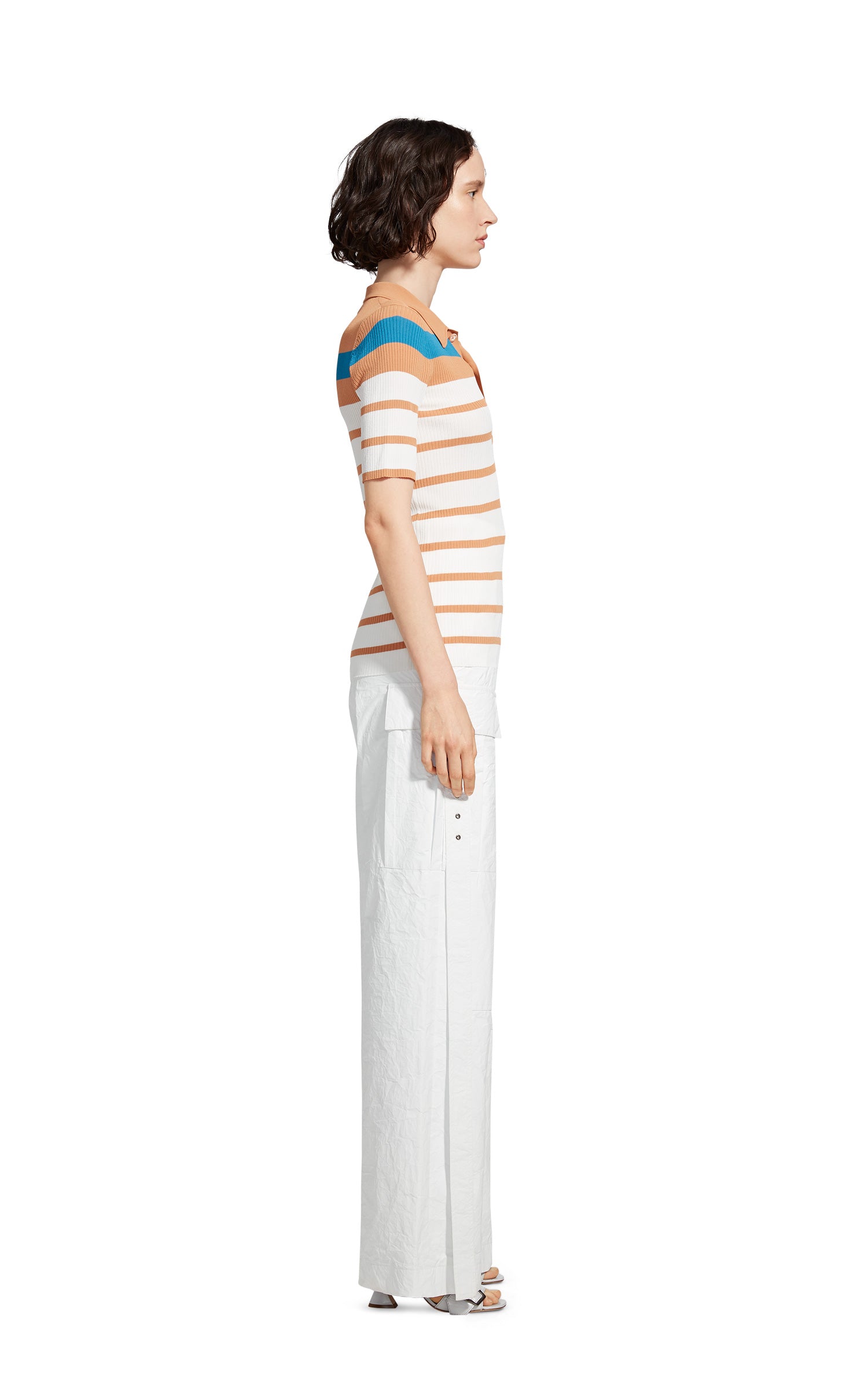 Rory Crepe Collared Sweater