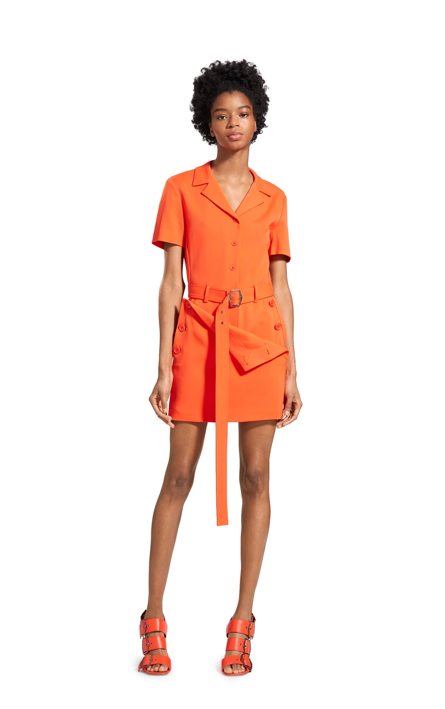 Thandie Compact Stretch Belted Mini Dress