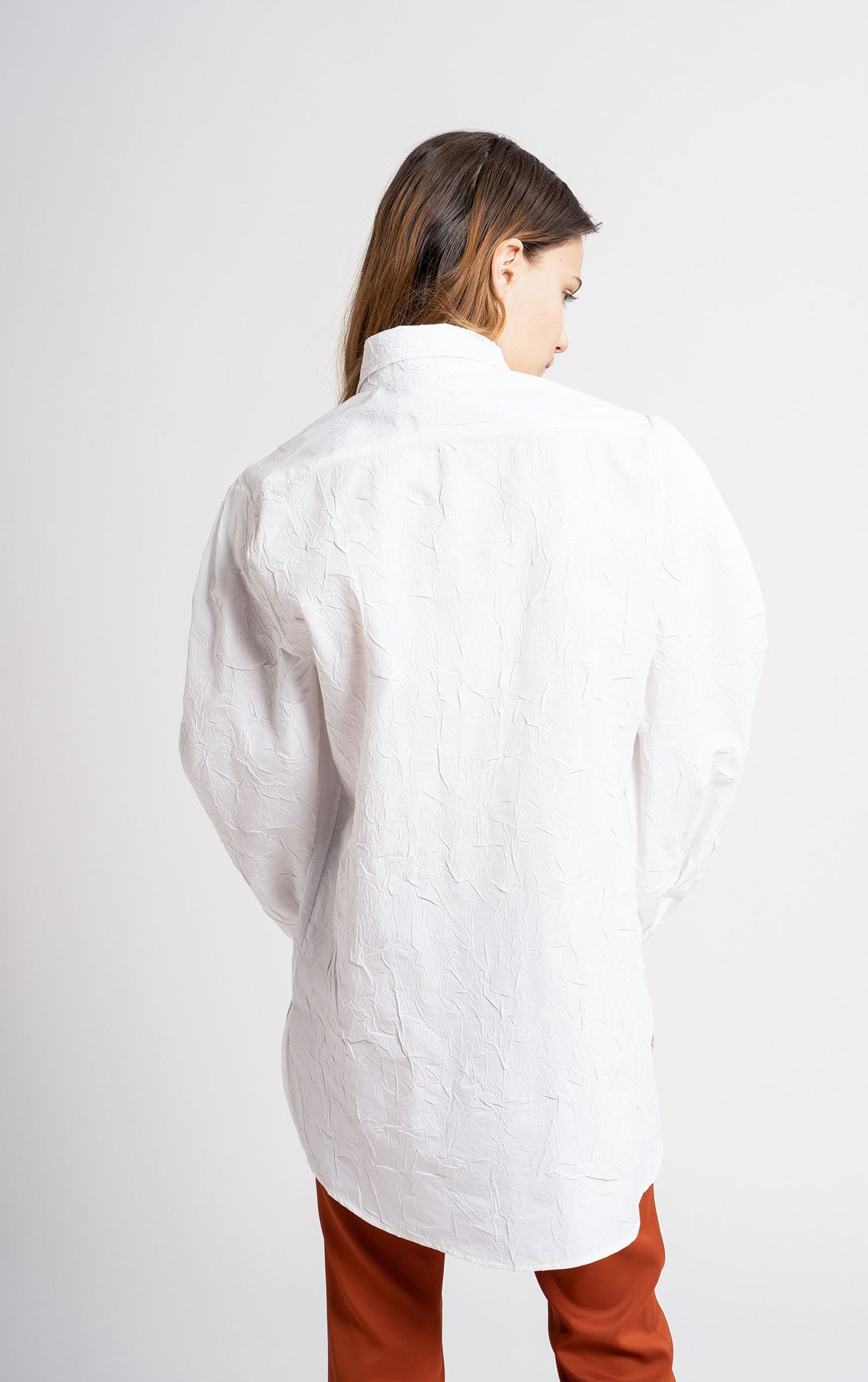 Evon Crinkled Poplin Shirt