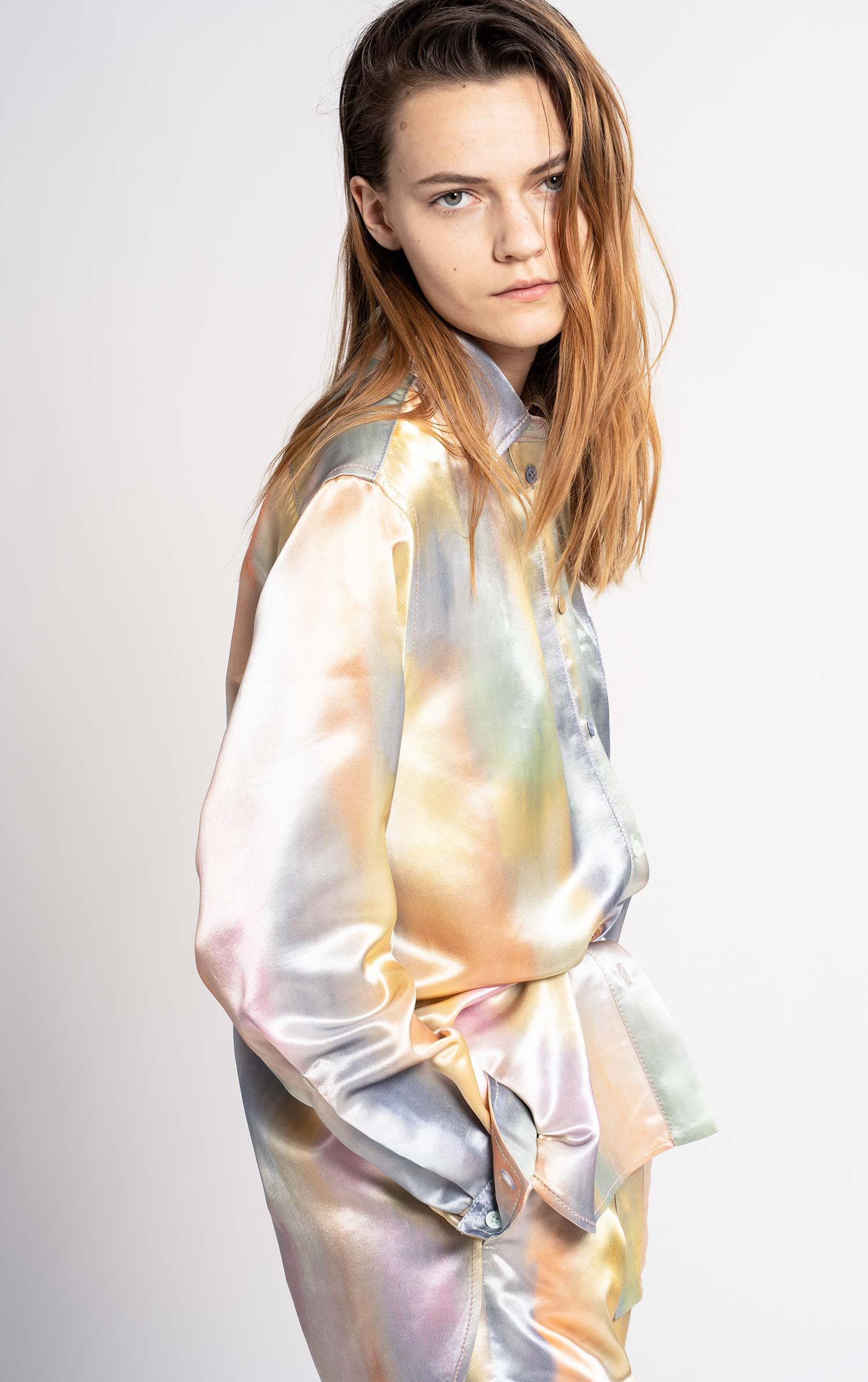 Sander Printed Satin Shirt