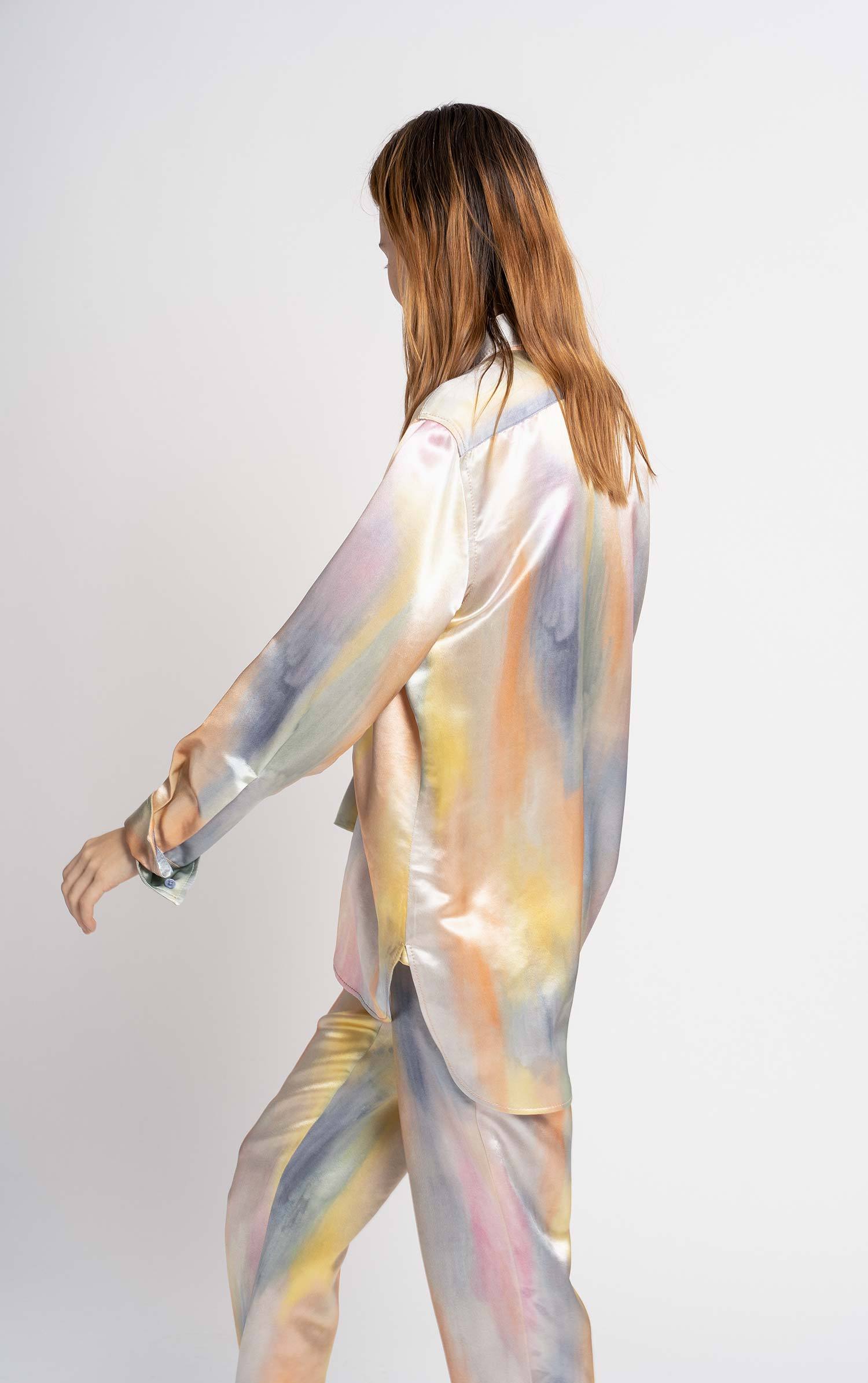 Sander Printed Satin Shirt