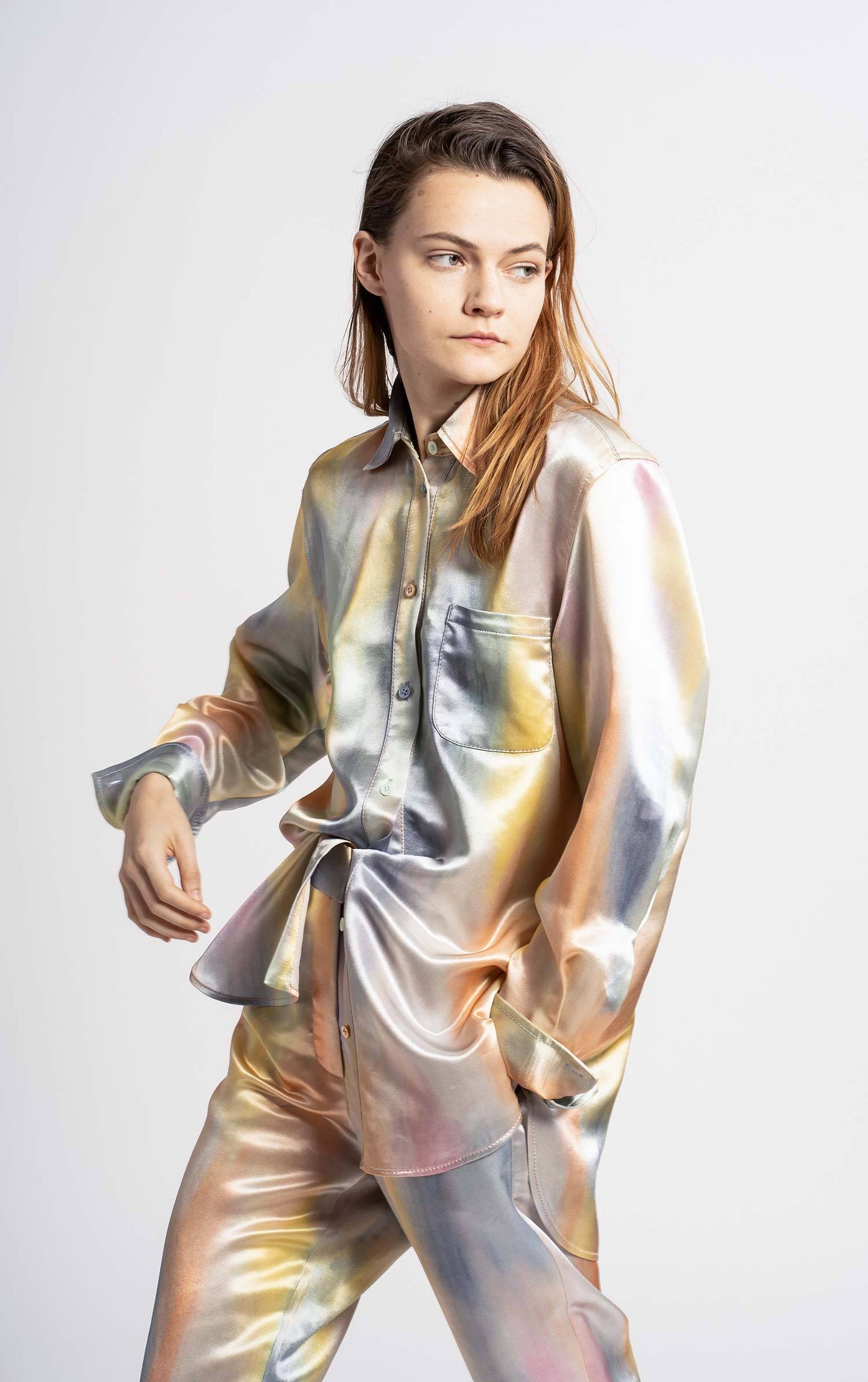 Sander Printed Satin Shirt