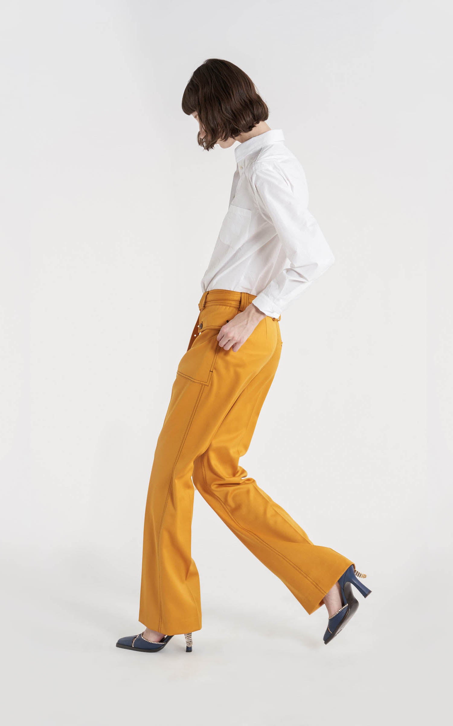 Ragen Pressed Wool Twill Pant