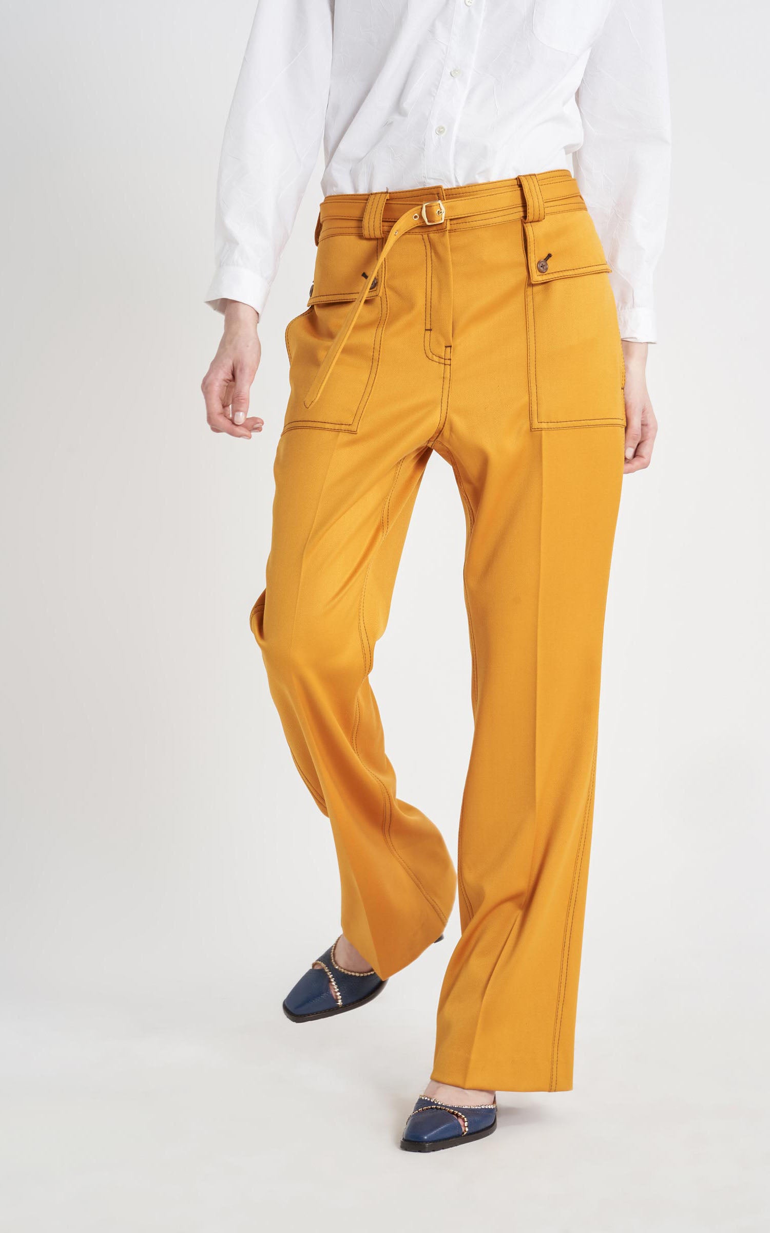 Ragen Pressed Wool Twill Pant