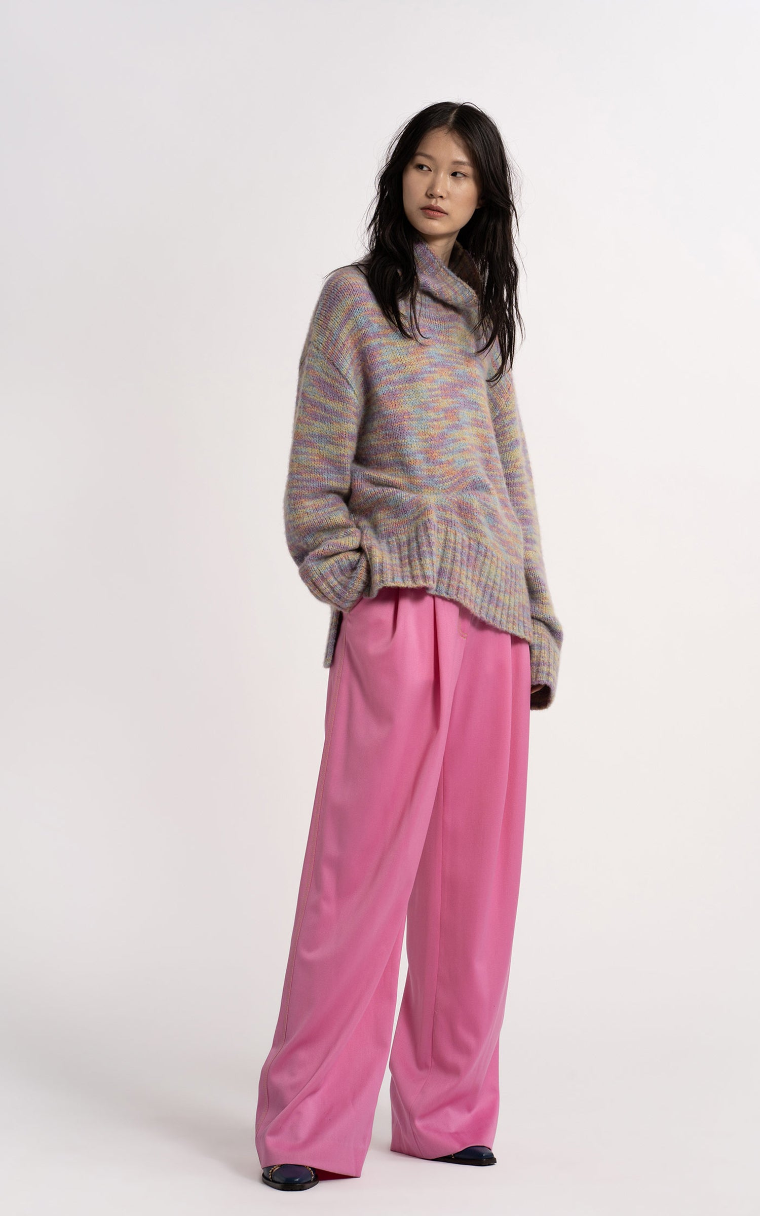 Yuki Wool Silk Turtleneck