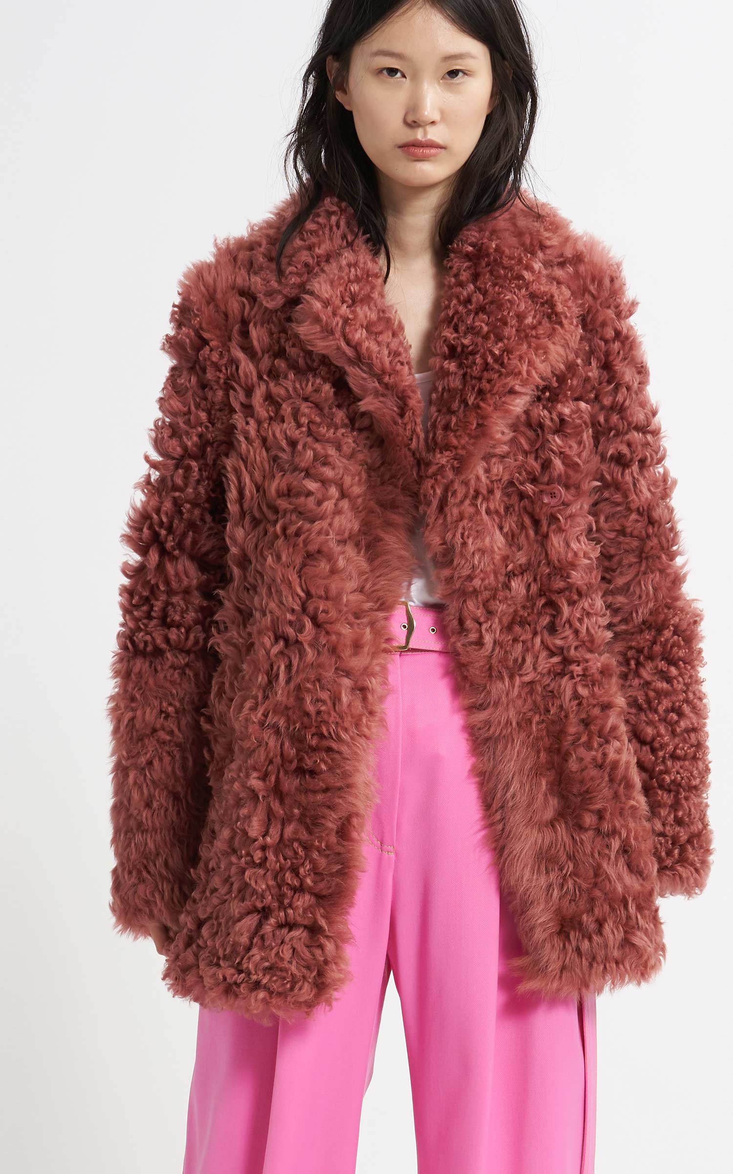 Pippa Tigrado Shearling Peacoat