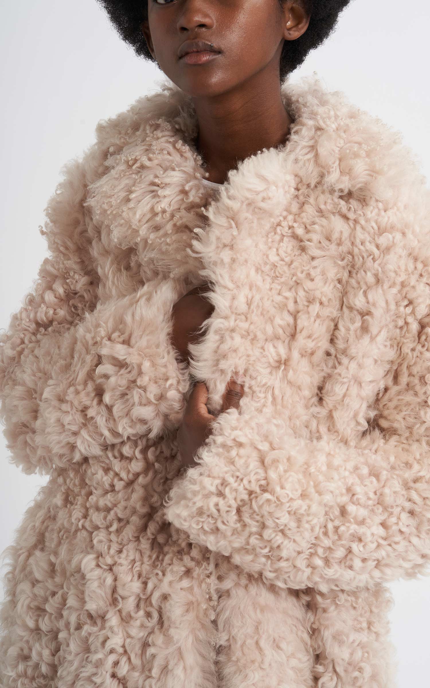 Pippa Tigrado Shearling Peacoat