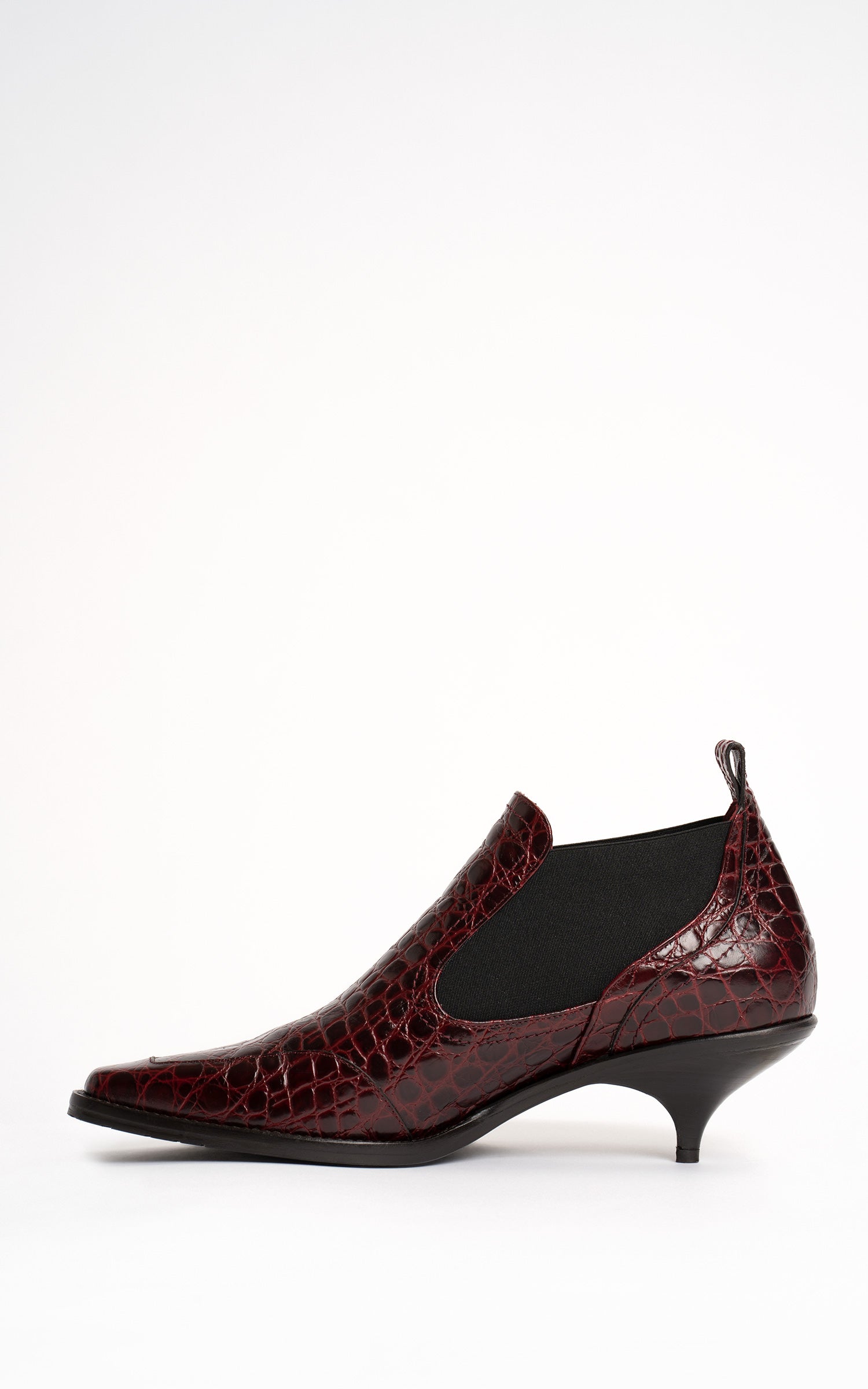 Kora Embossed Croco Bootie