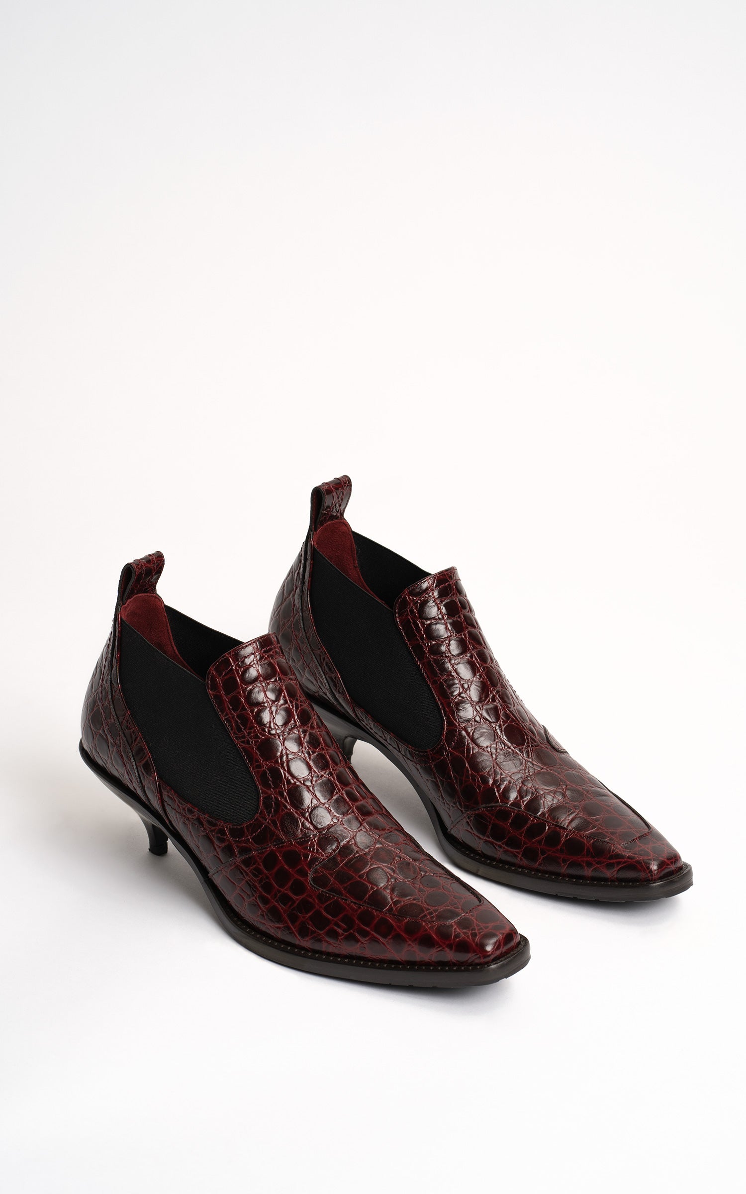 Kora Embossed Croco Bootie