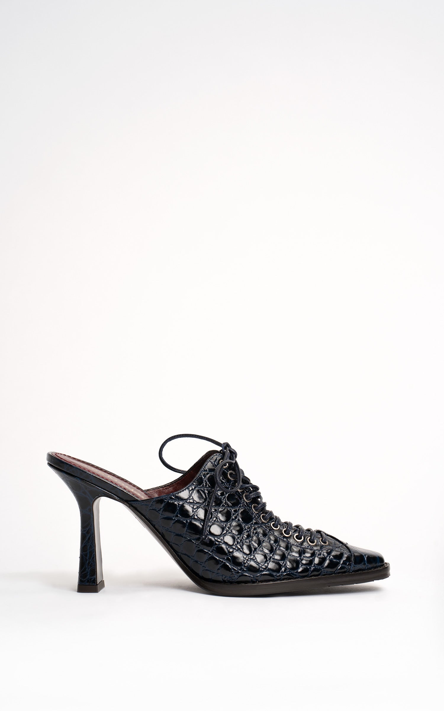 Stella Embossed Croco Mule