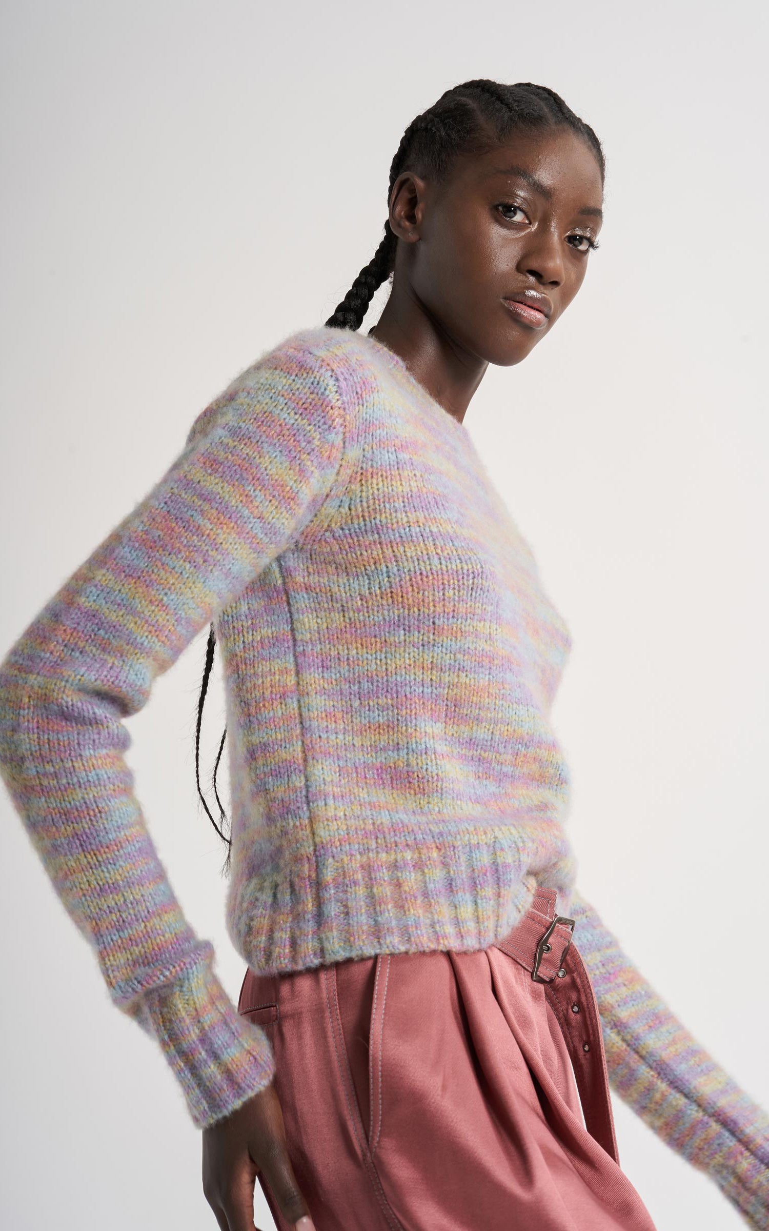 Xie Wool Silk Crew Sweater