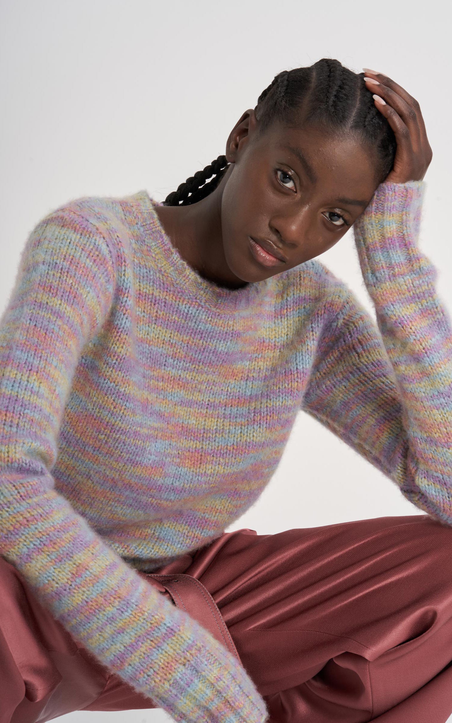 Xie Wool Silk Crew Sweater