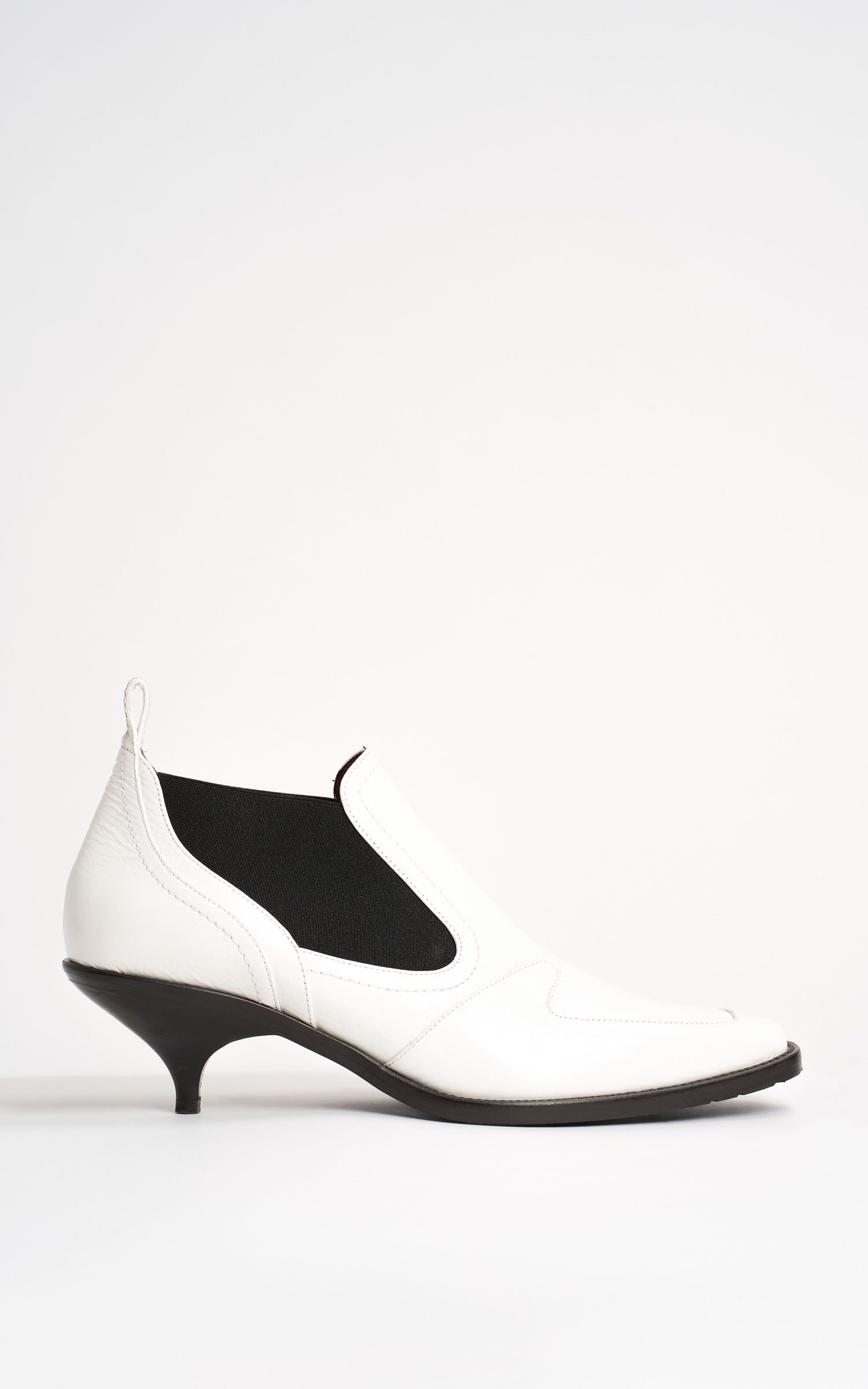Kora Textured Patent Bootie