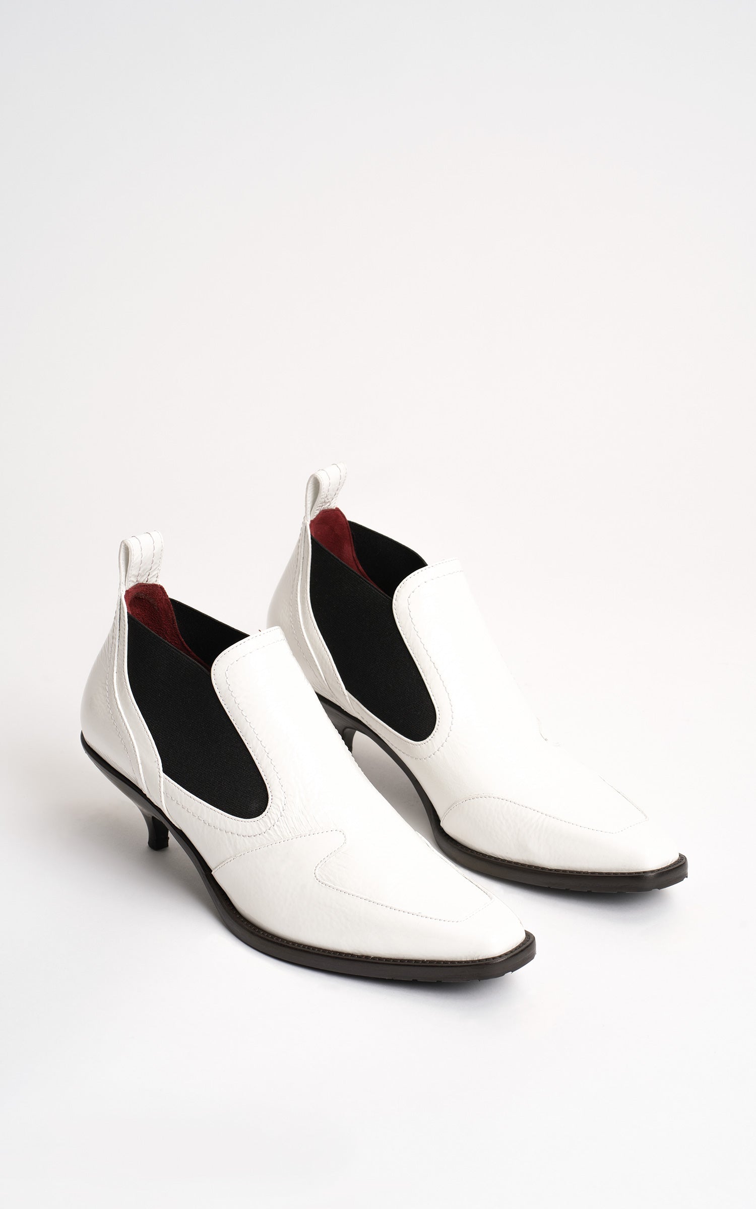 Kora Textured Patent Bootie