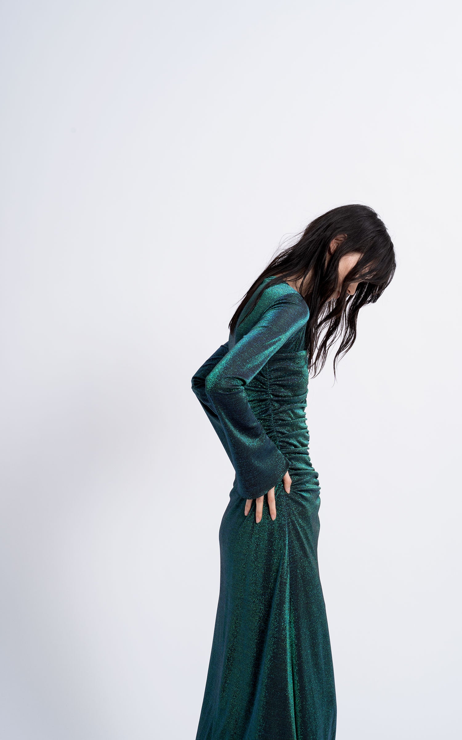 Sies Marjan - Jade Lurex Midi Dress - Green - Women's Dresses Sies Marjan - Jade Lurex Midi Dress - Green - Women's Dresses
