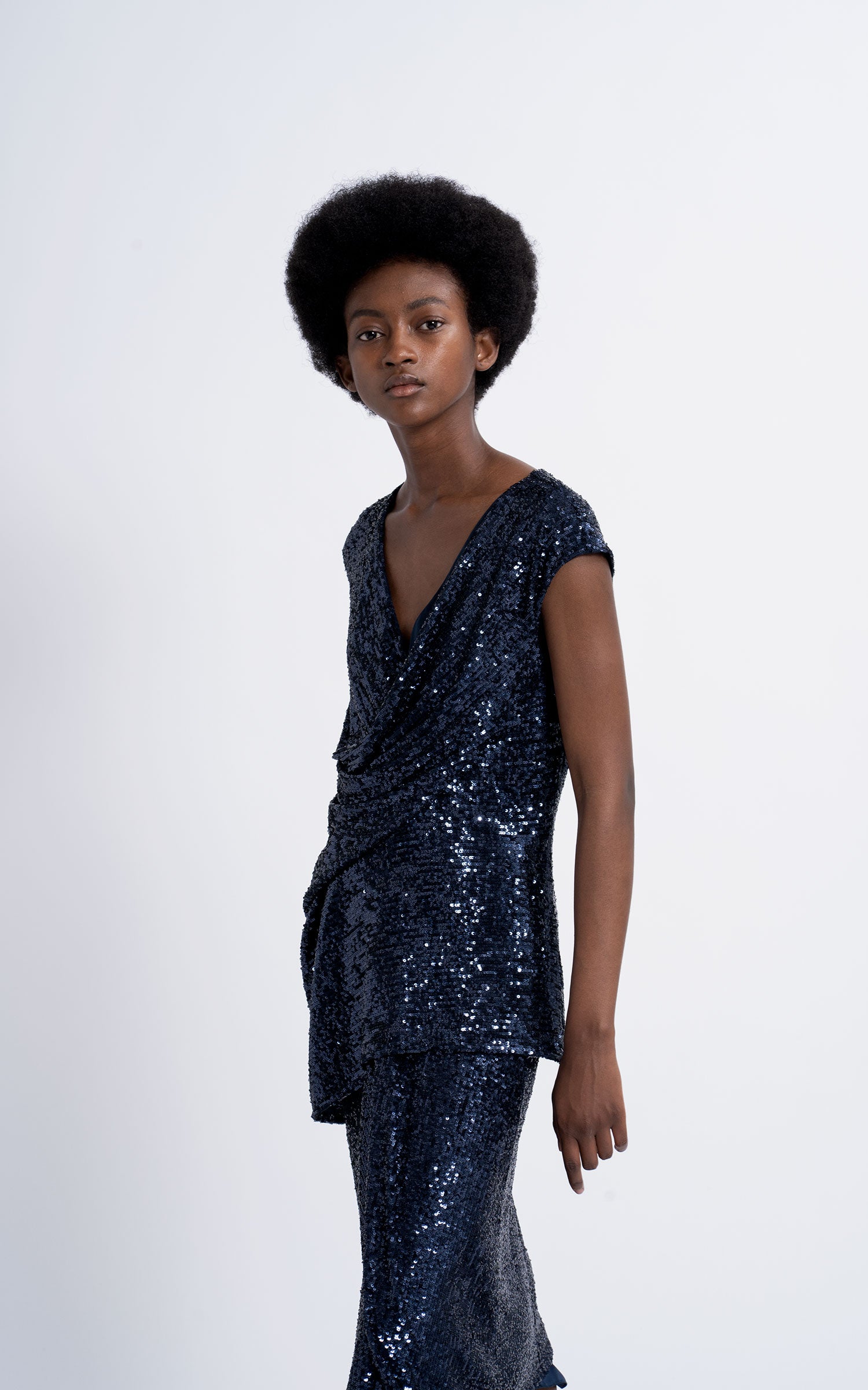 Neela Pailette Top
