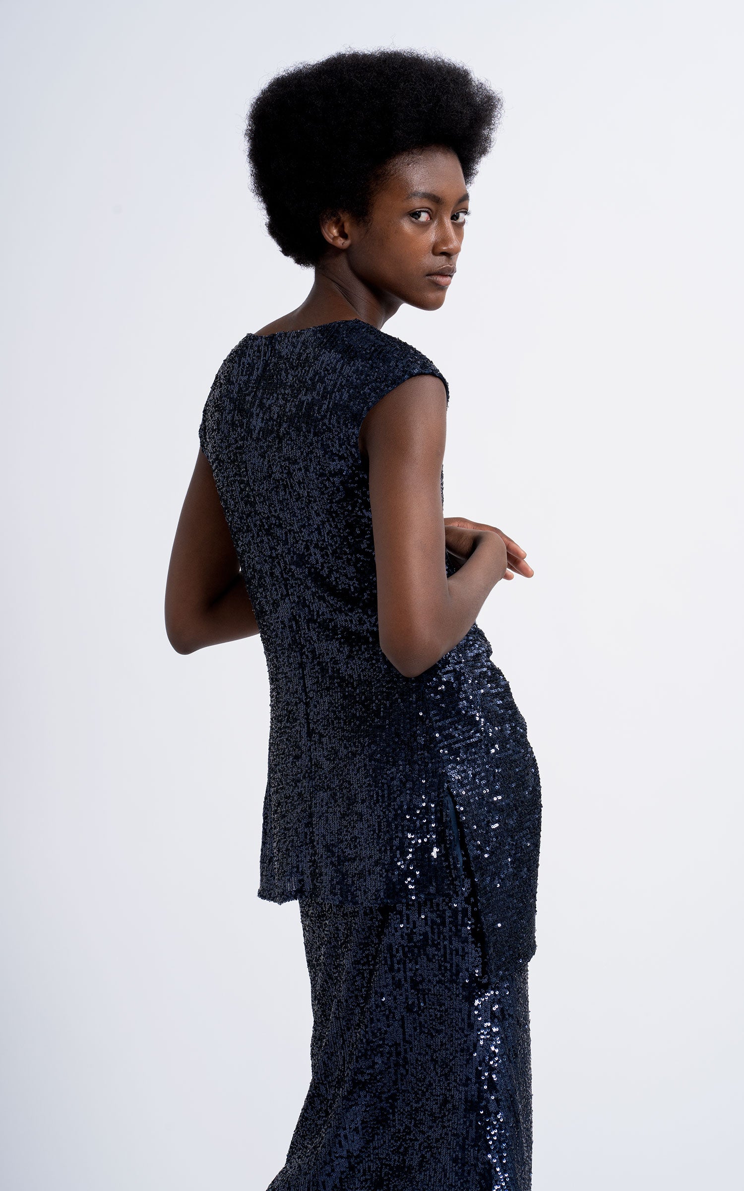 Neela Pailette Top