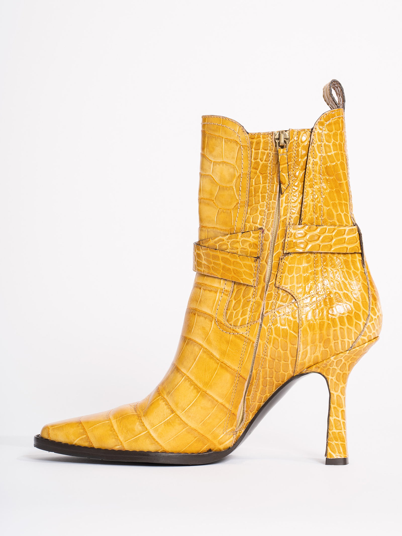 Naomy Embossed Croco Boot