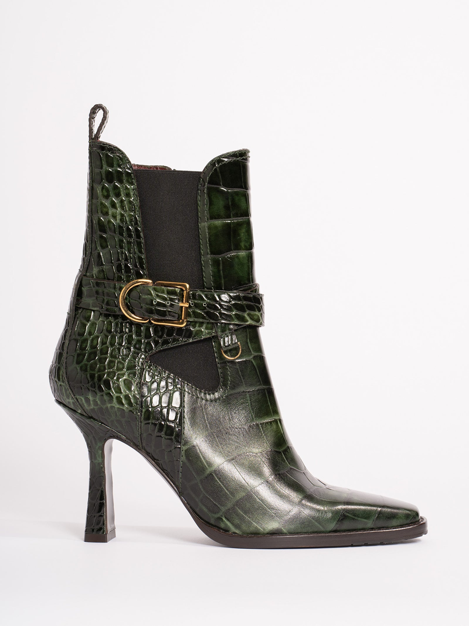 Naomy Embossed Croco Boot