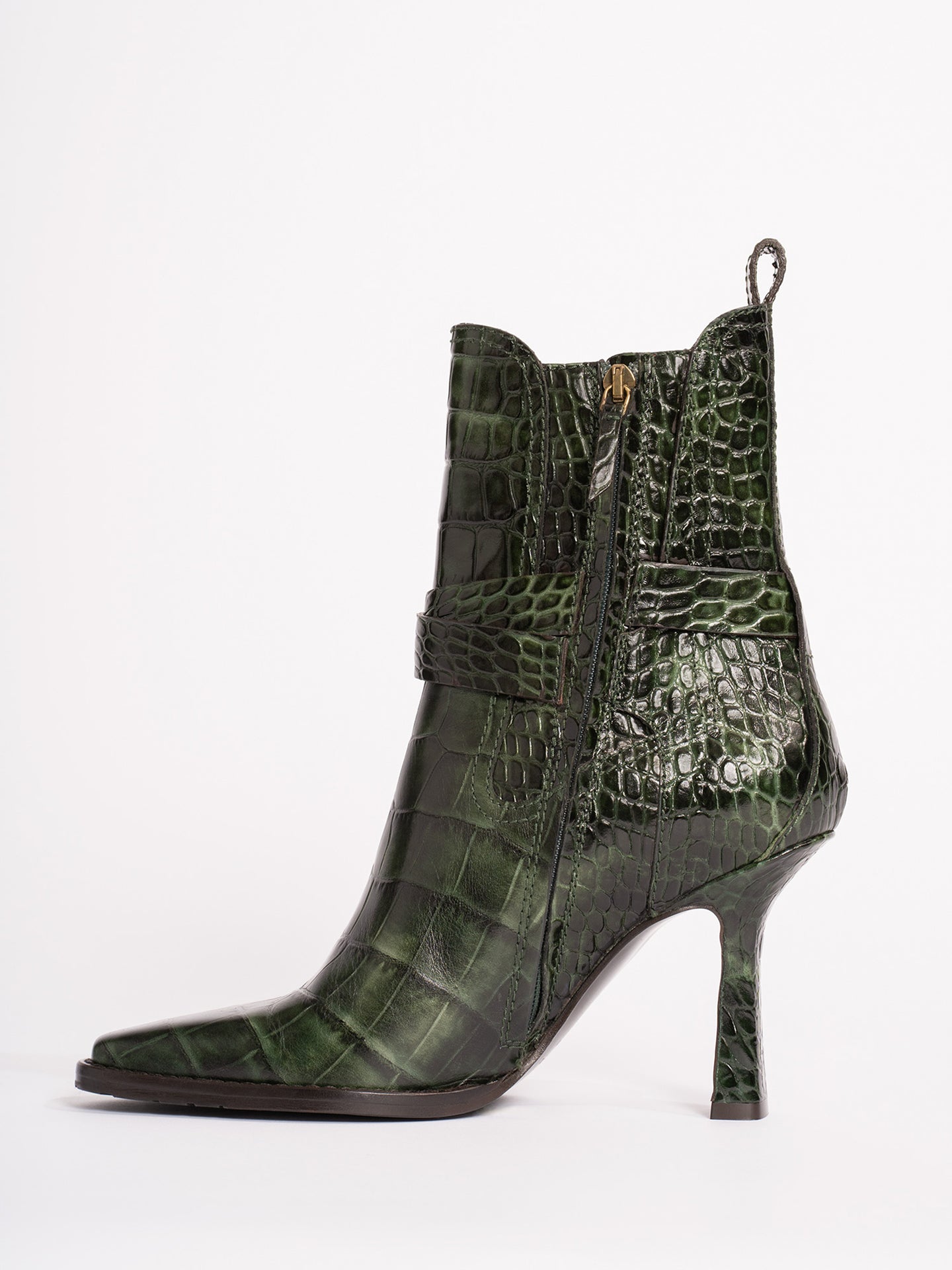 Naomy Embossed Croco Boot