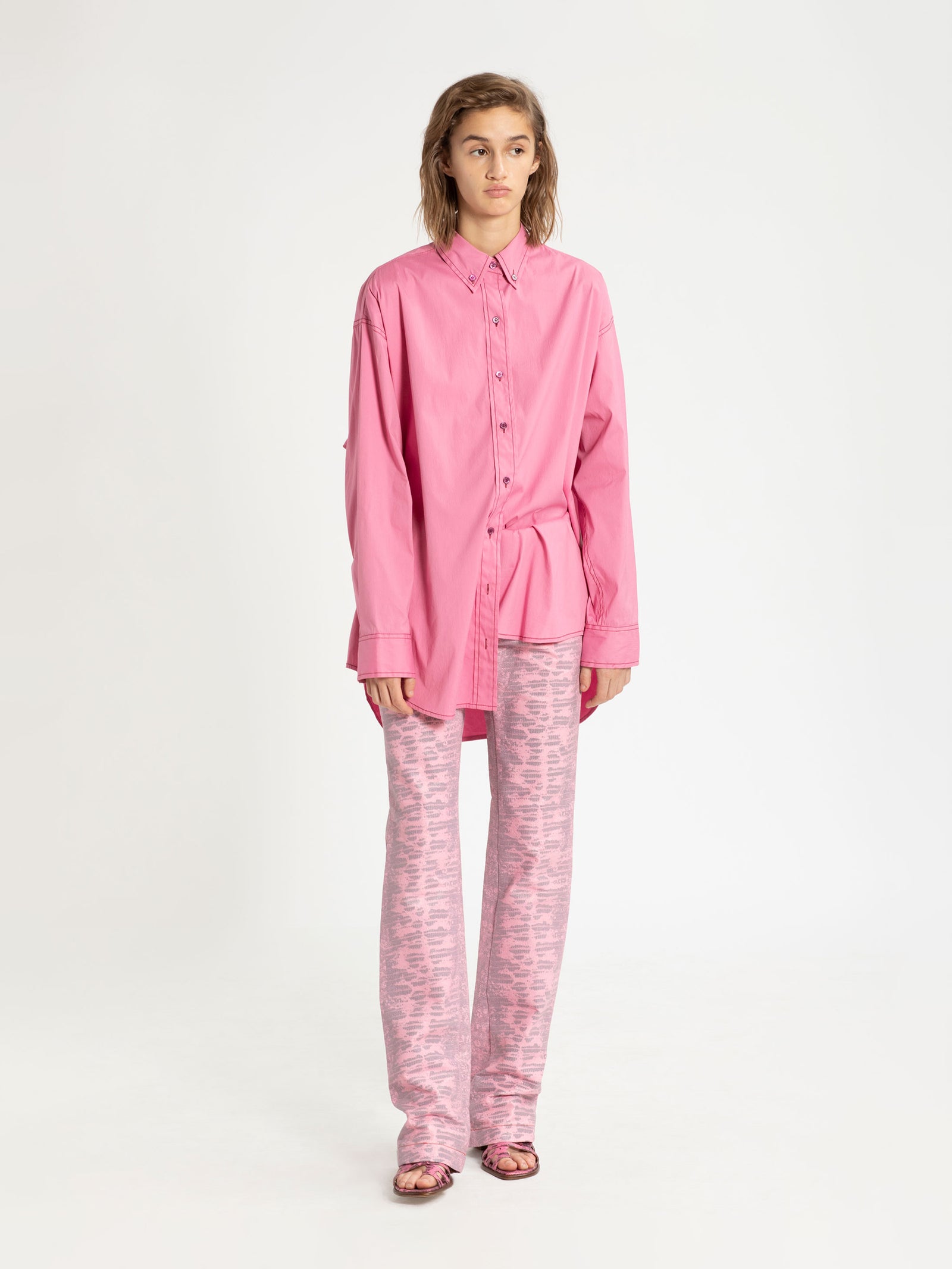 Kiki Stretch Oversized Cotton Shirt