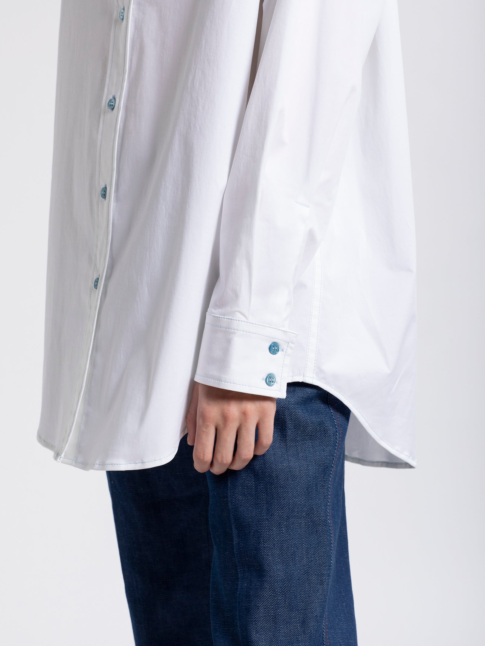 Kiki Stretch Oversized Cotton Shirt