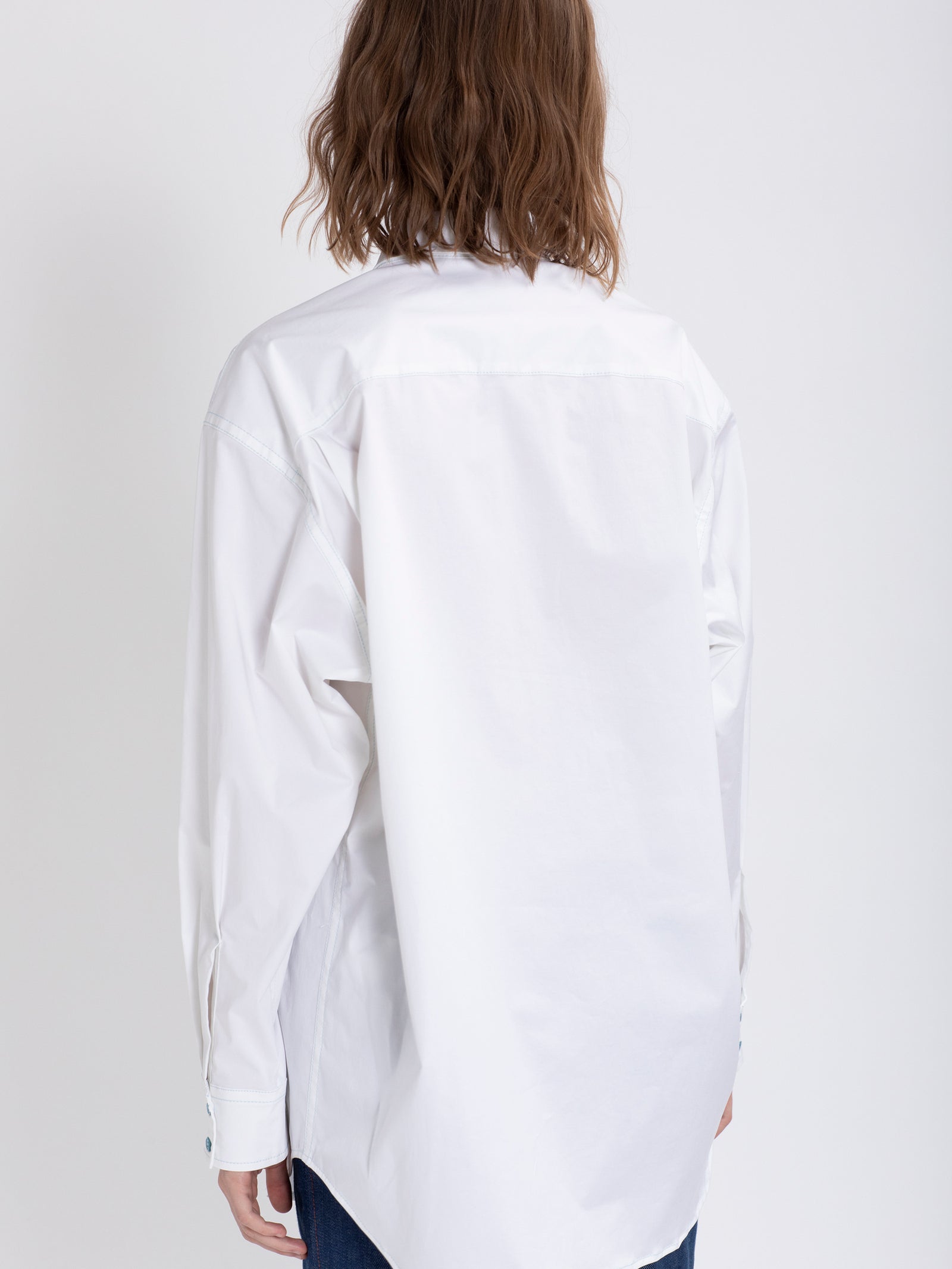 Kiki Stretch Oversized Cotton Shirt