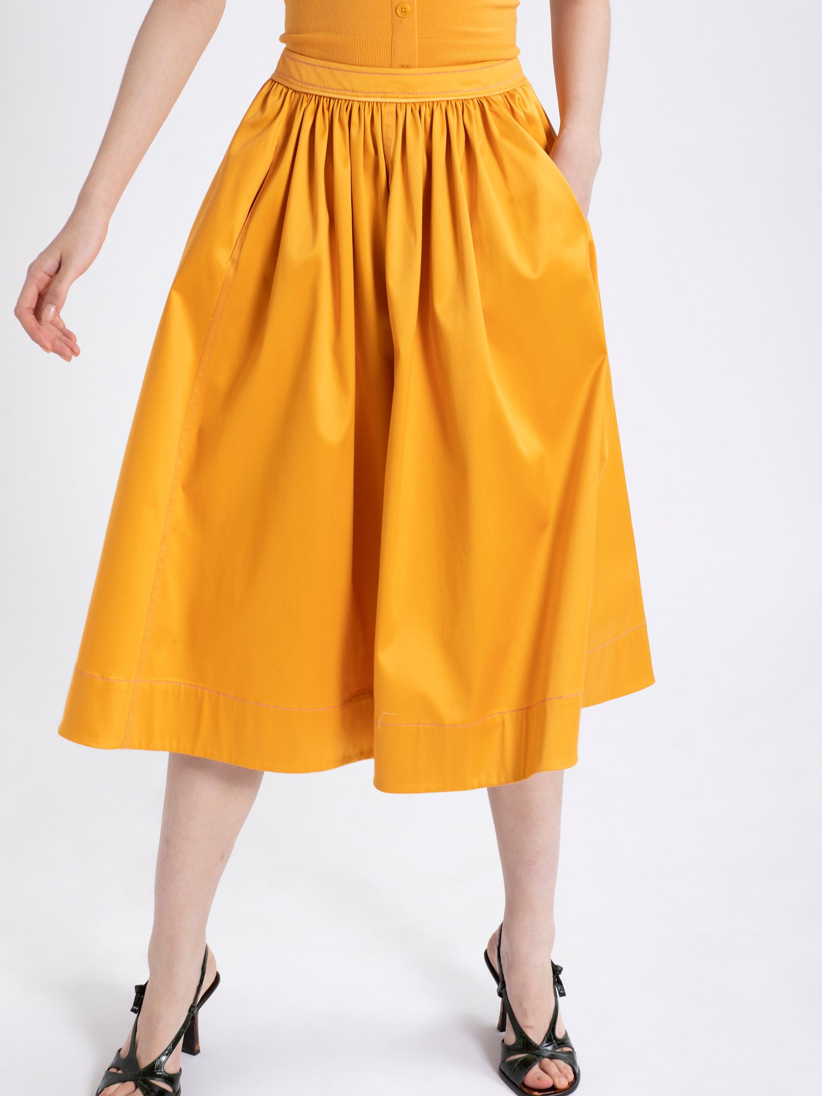 Eliza Stretch Cotton Skirt