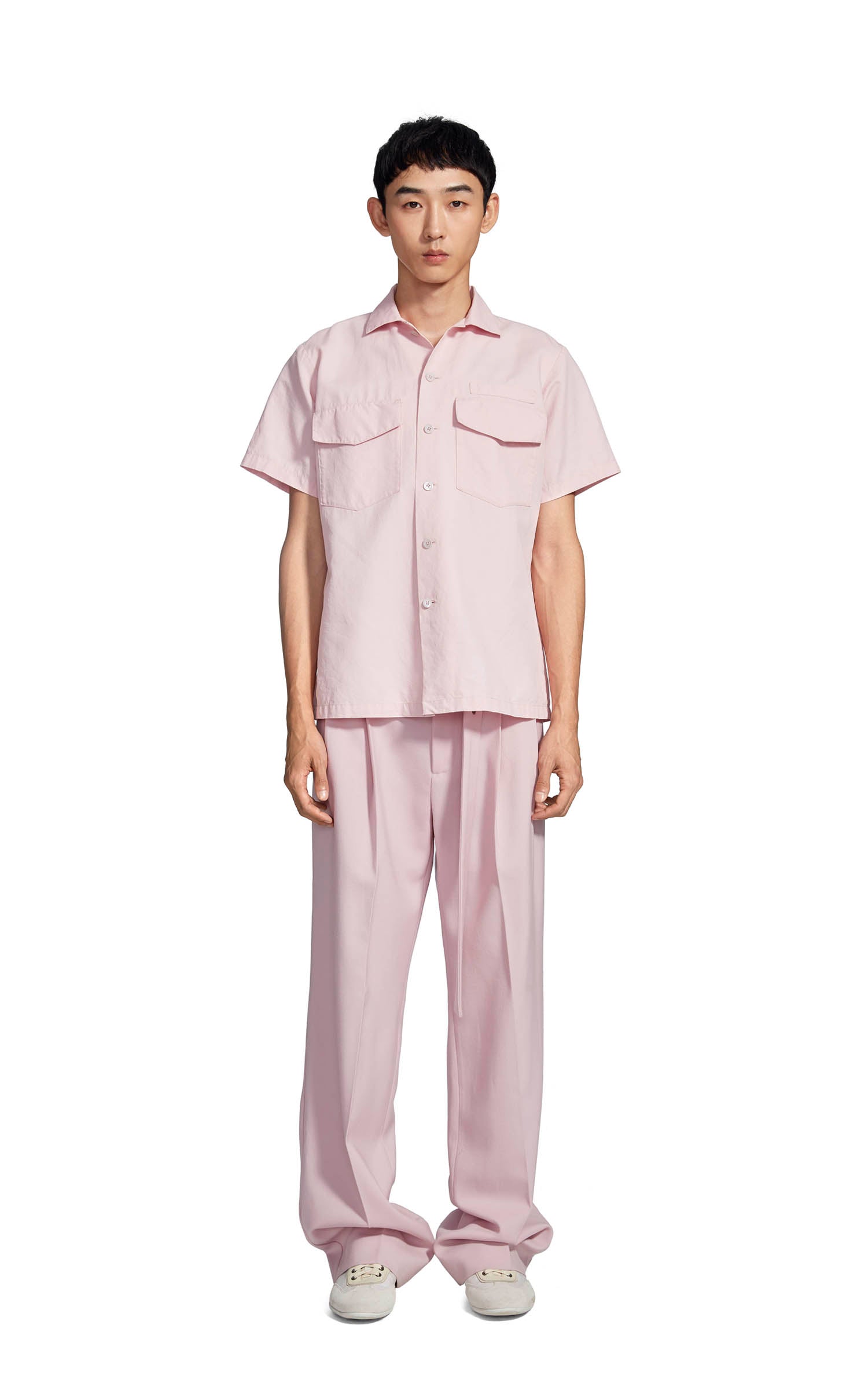 Dean Cotton Silk Twill Pocket Button Shirt