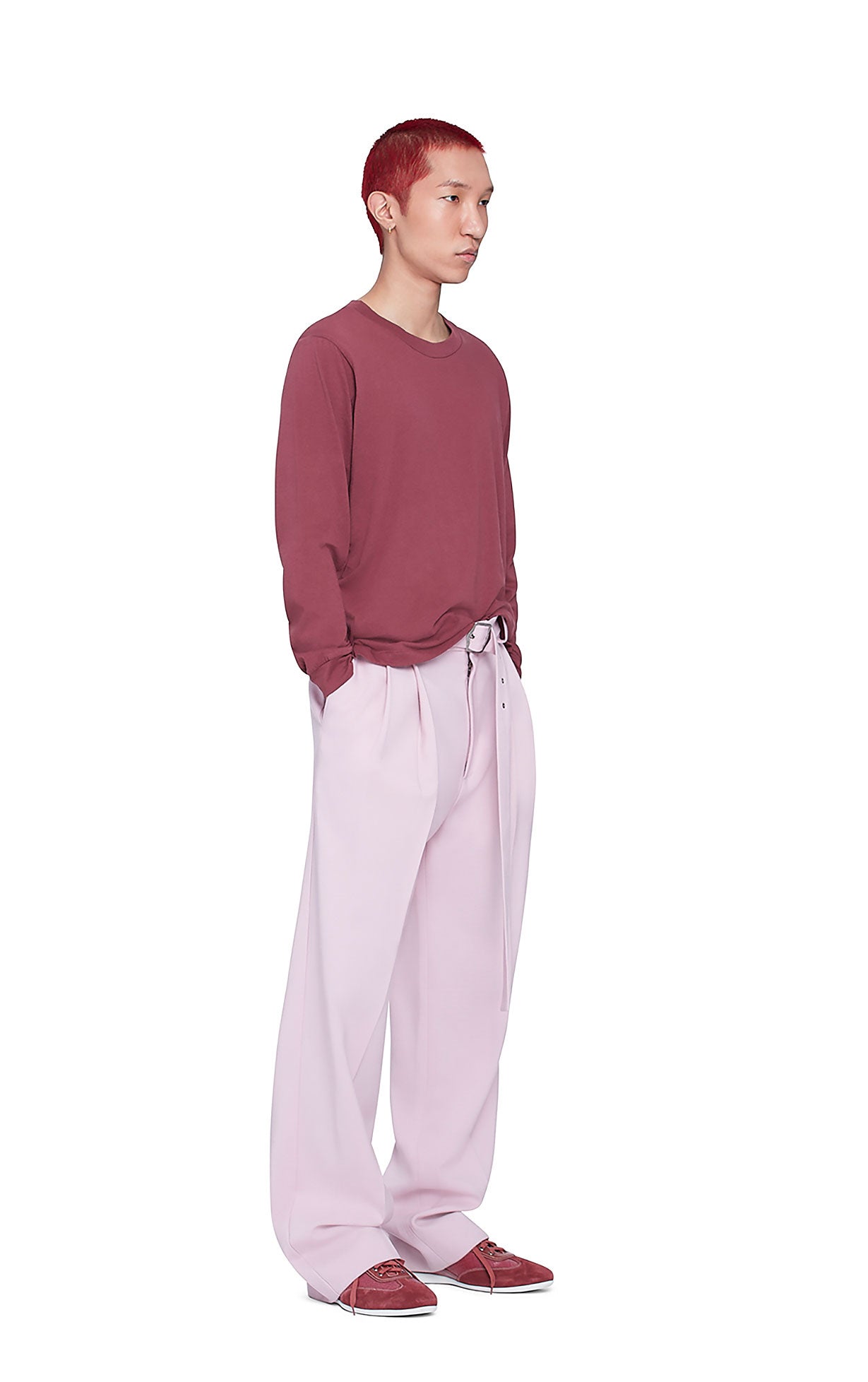 James Light Cotton Long Sleeve Crew T Shirt