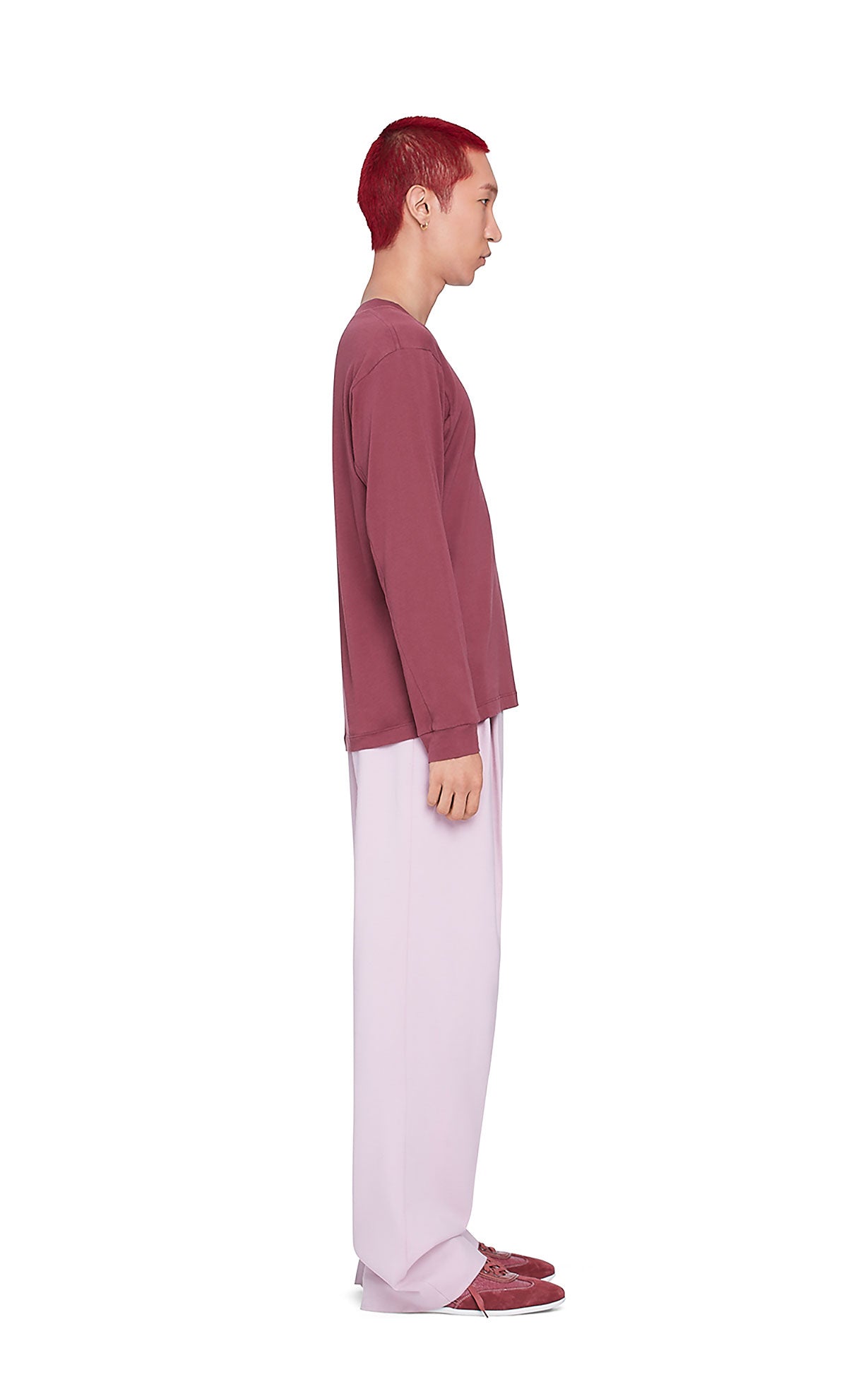 James Light Cotton Long Sleeve Crew T Shirt