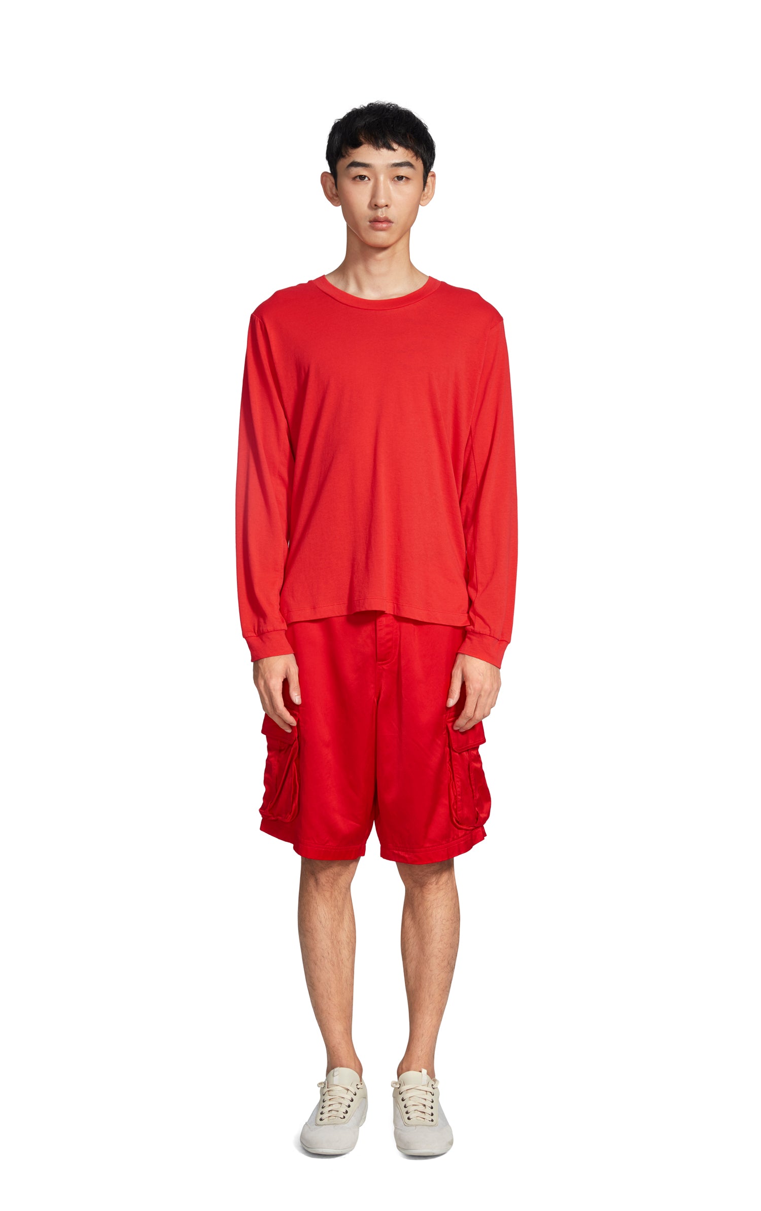 Elias Washed Satin Cargo Short