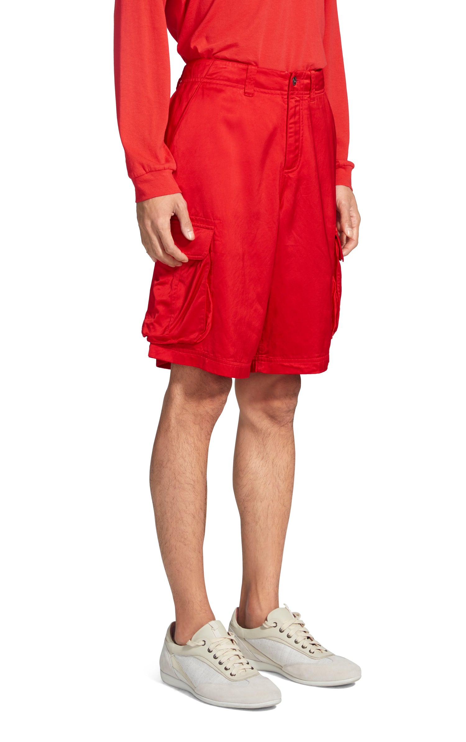 Elias Washed Satin Cargo Short