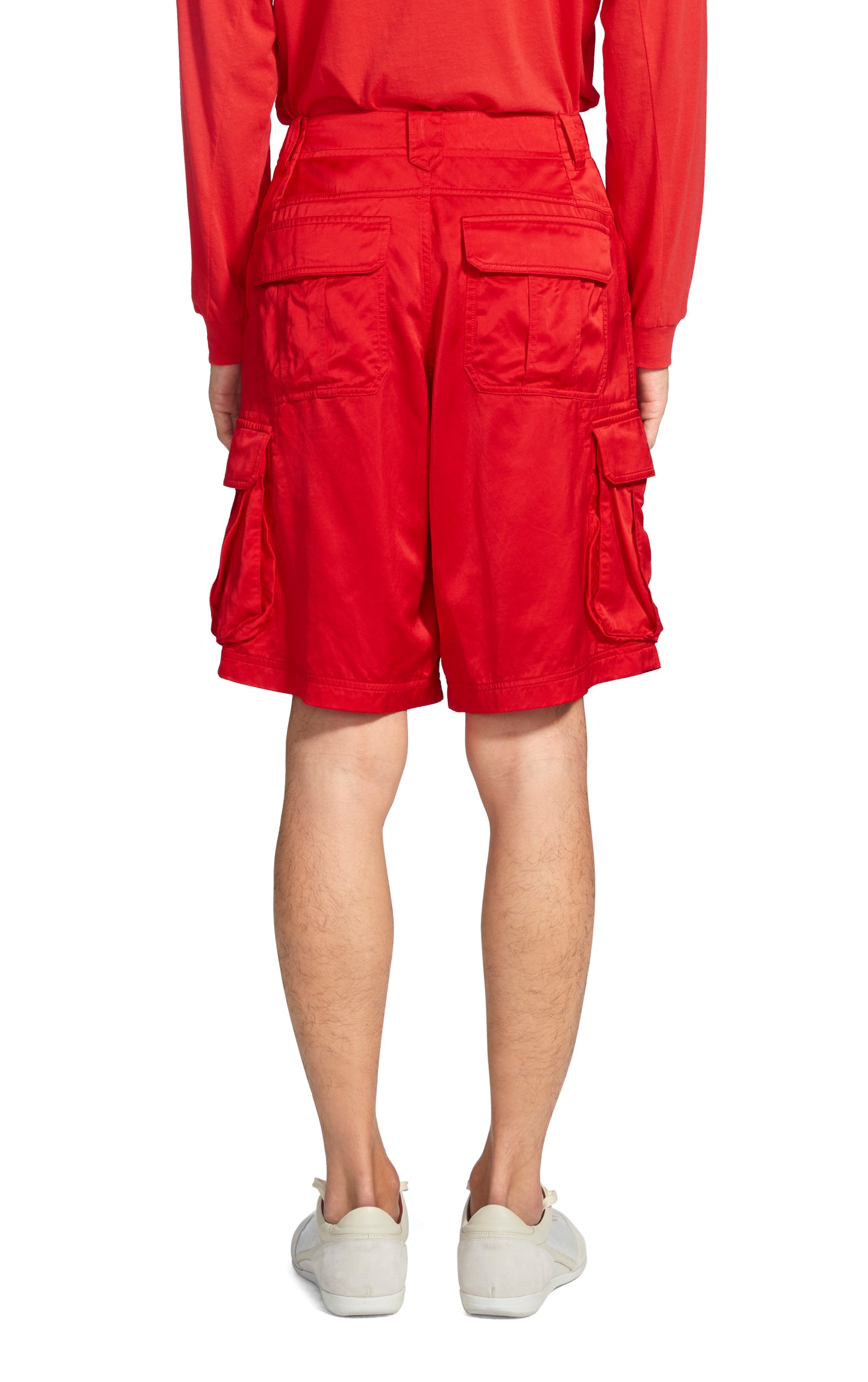 Elias Washed Satin Cargo Short