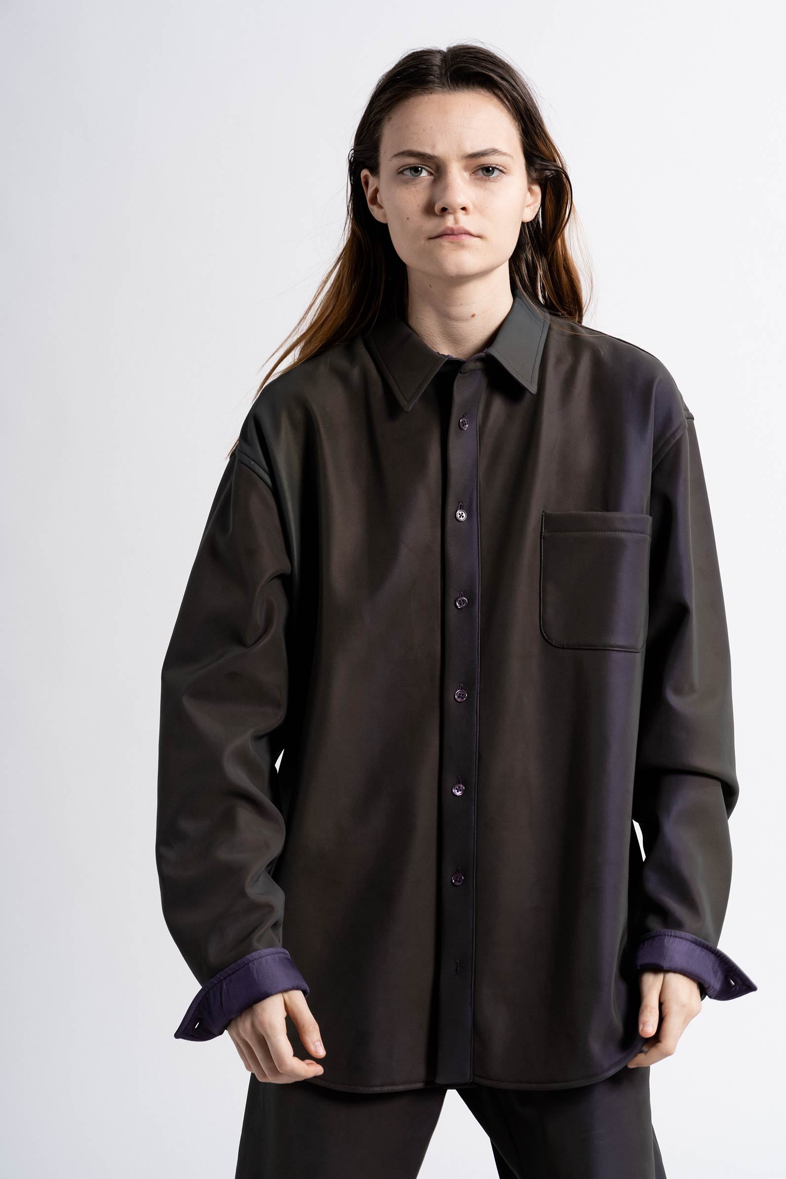 reflective dress shirt FR Uniform Shirt with Reflective Trim Navy / Tall / L