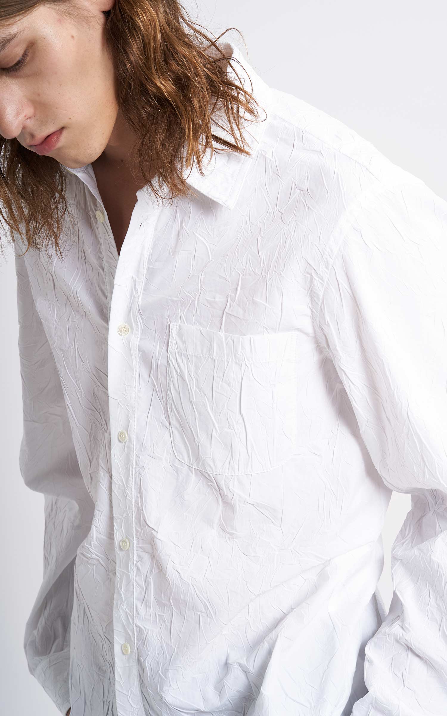 Sander Crinkled Poplin Shirt