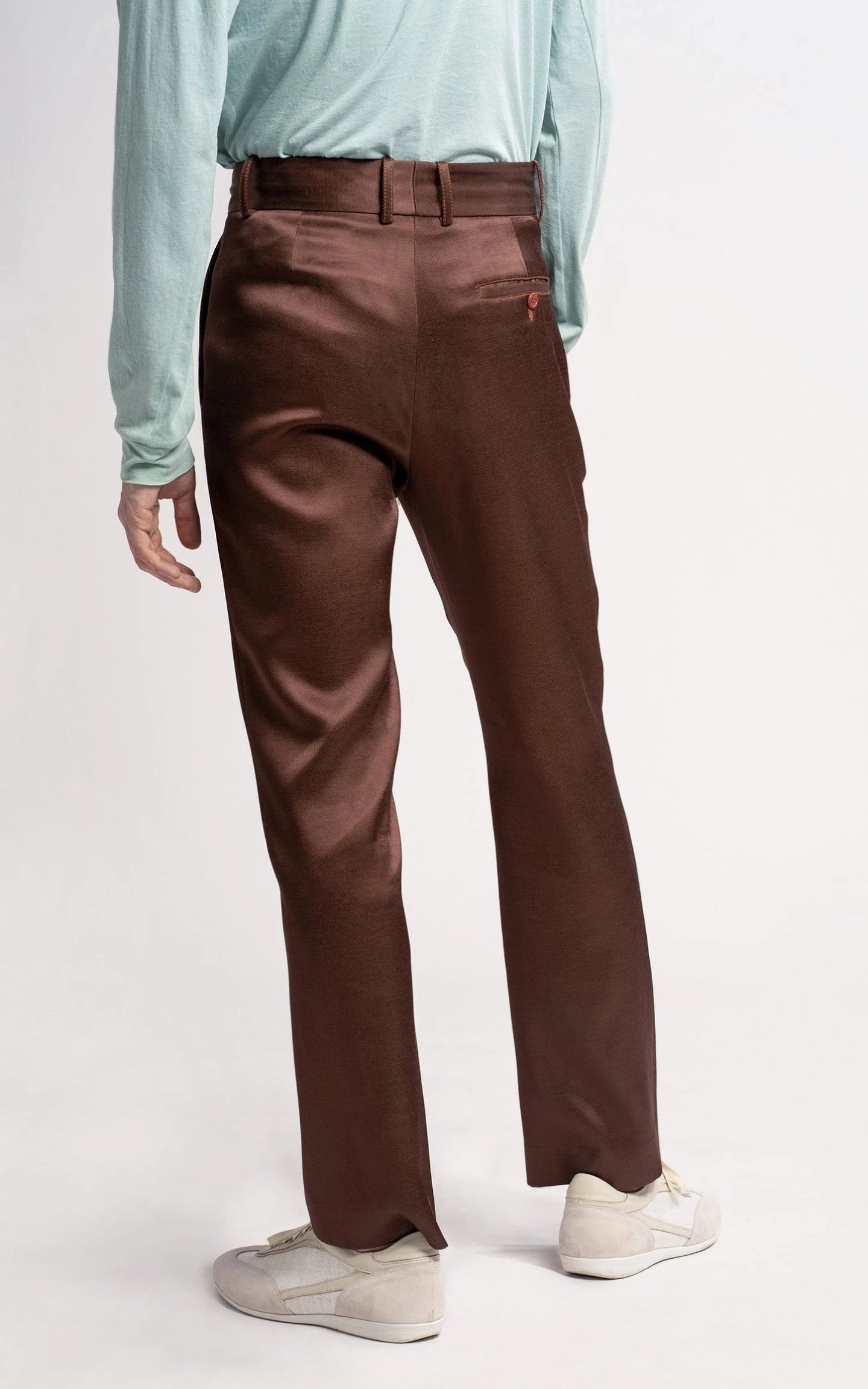 Toby Twill Satin Straight Leg Pant