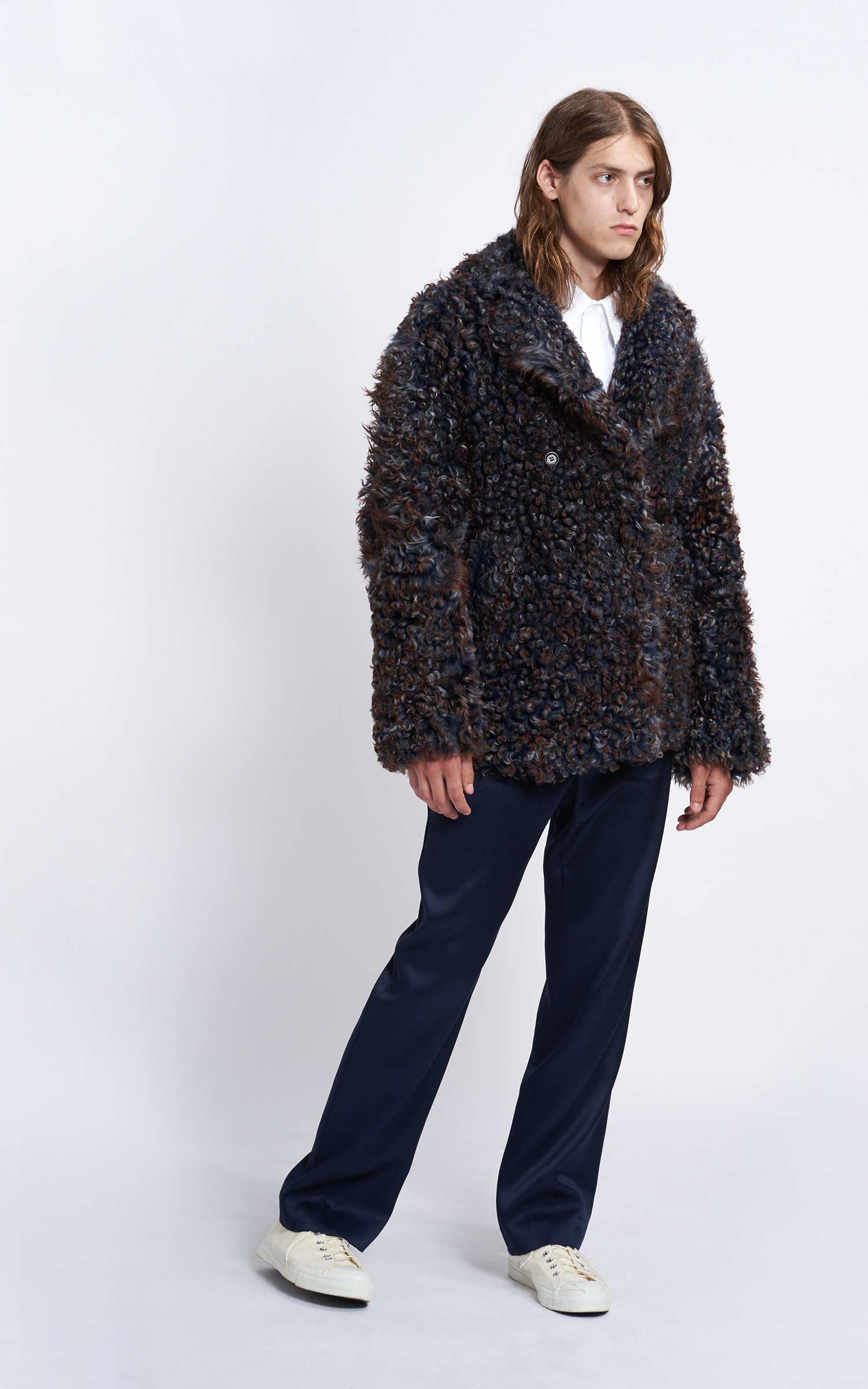 Emery Tigrado Shearling Peacoat